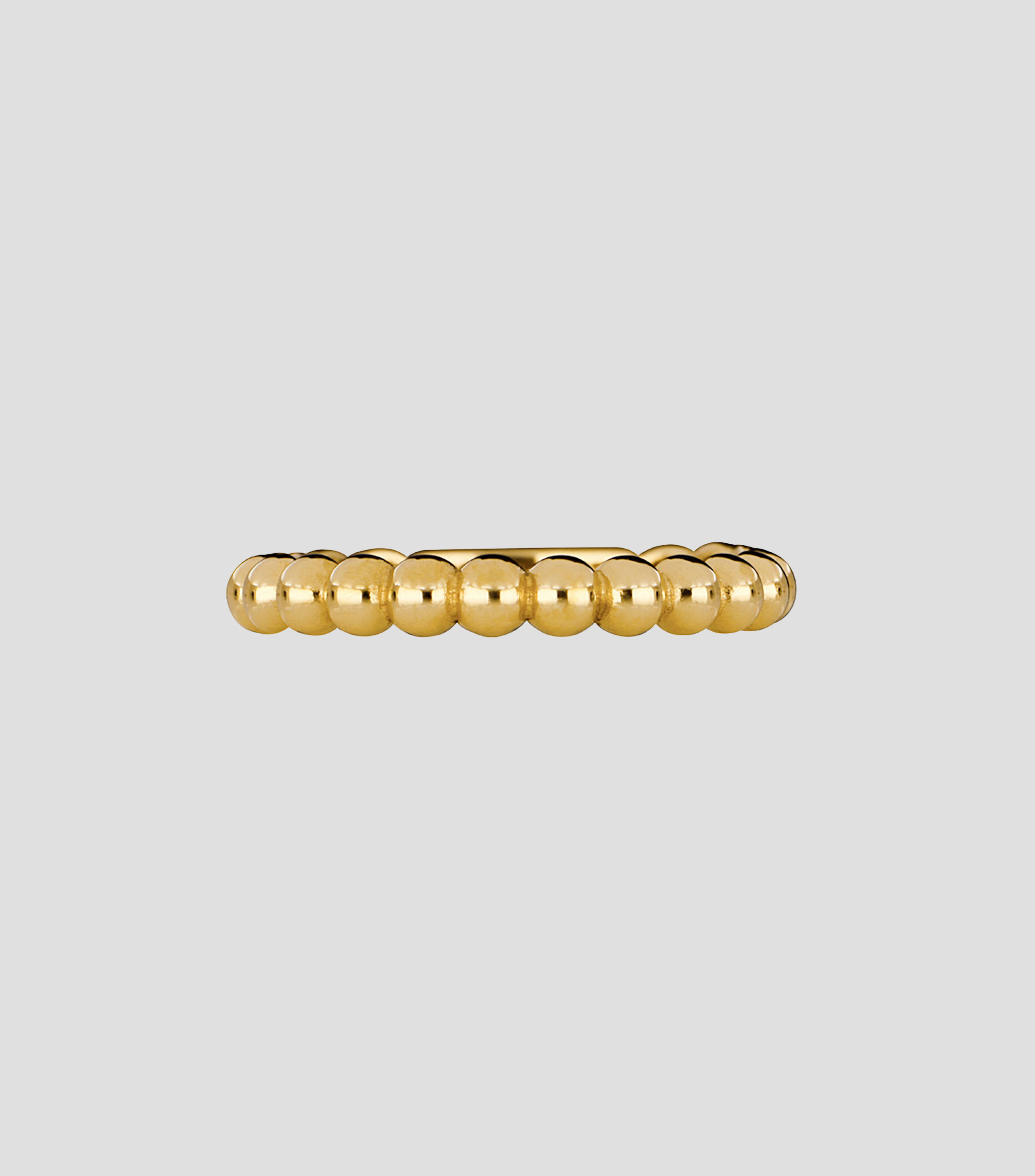 Anillo en oro amarillo 14 kilates con bolas Mujer