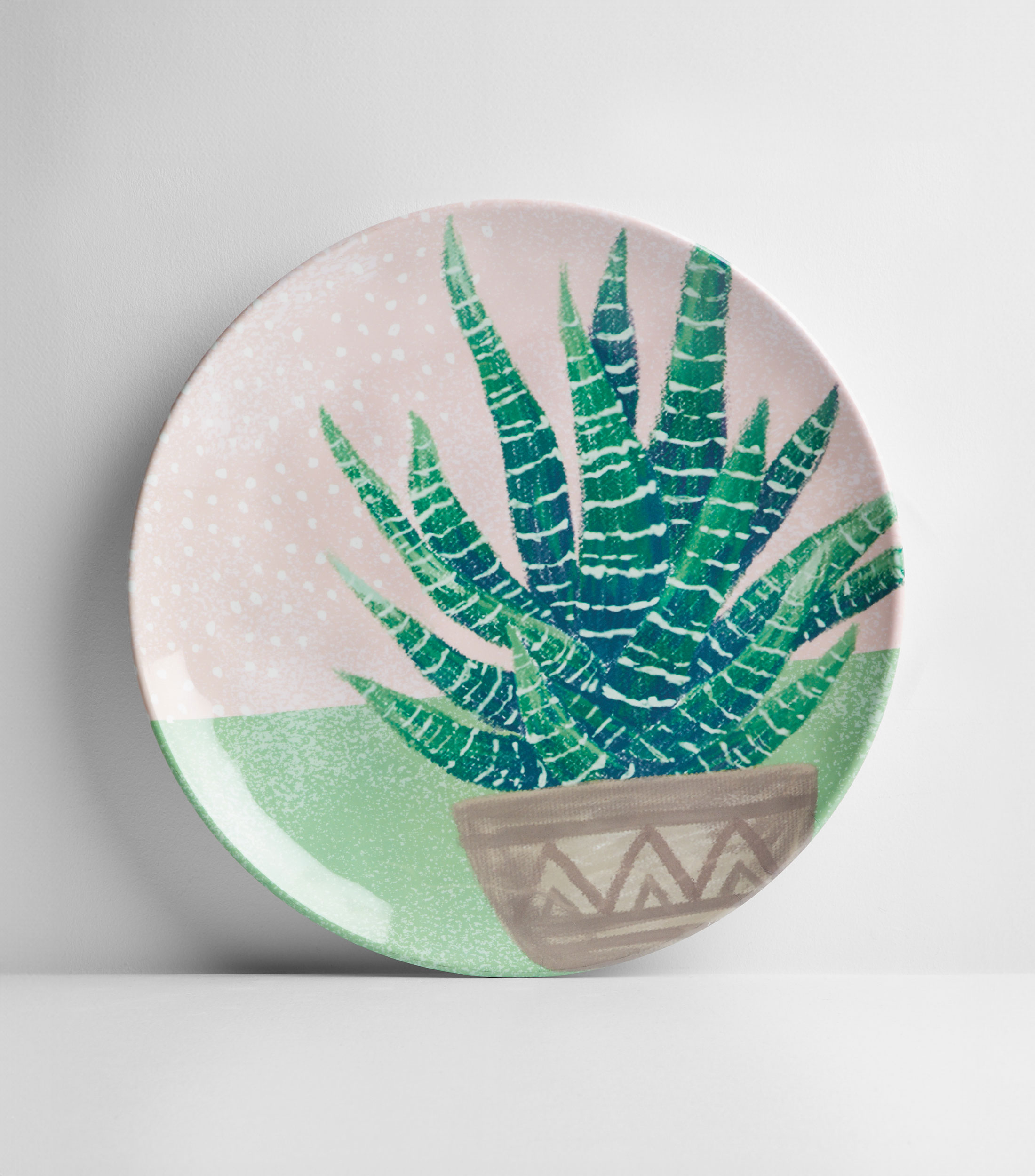 Plato Trinche con Cactus