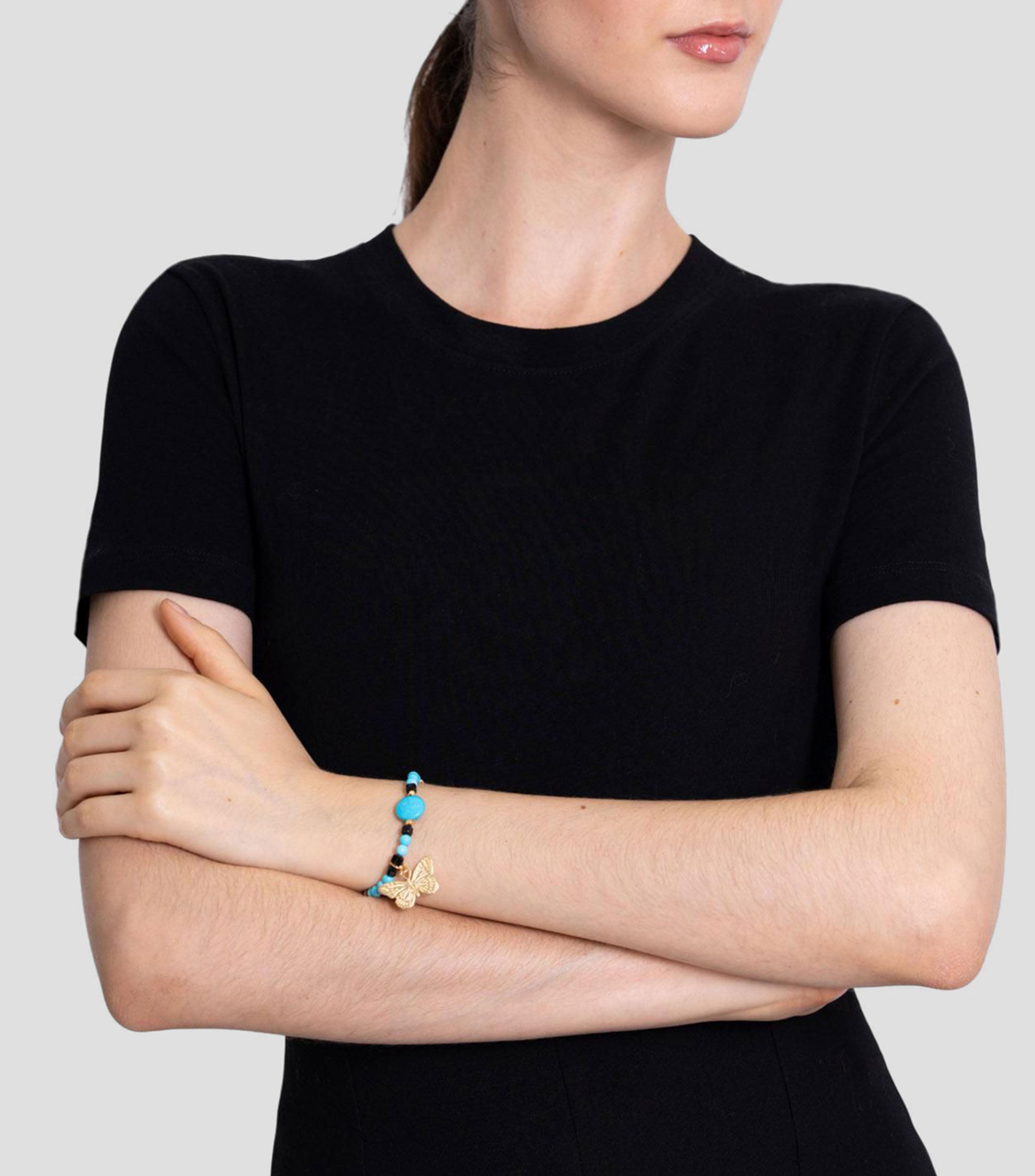 Brazalete con turquesa Mujer