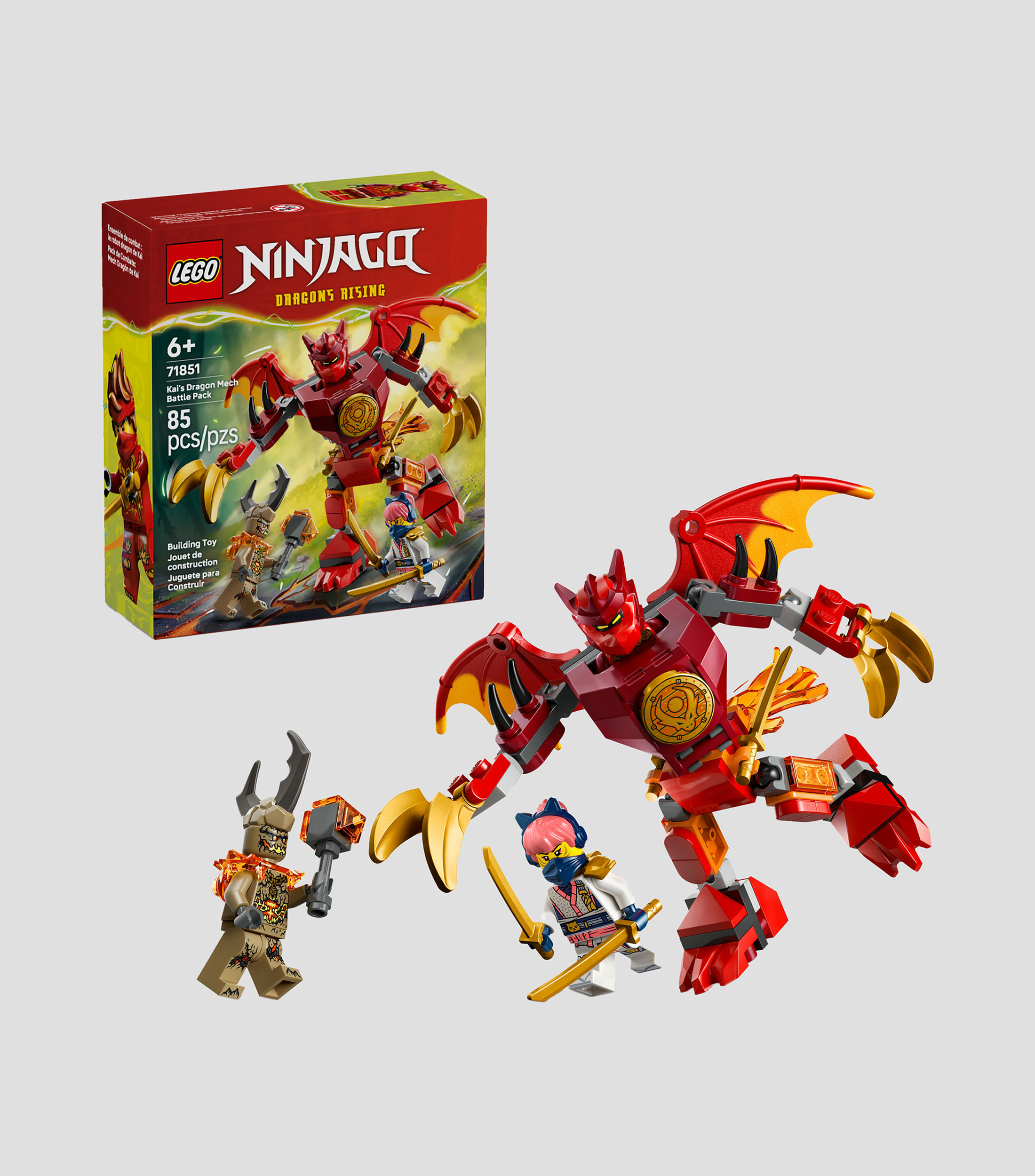 Lego NINJAGO, Pack de Combate: Mech Dragón de Kai
