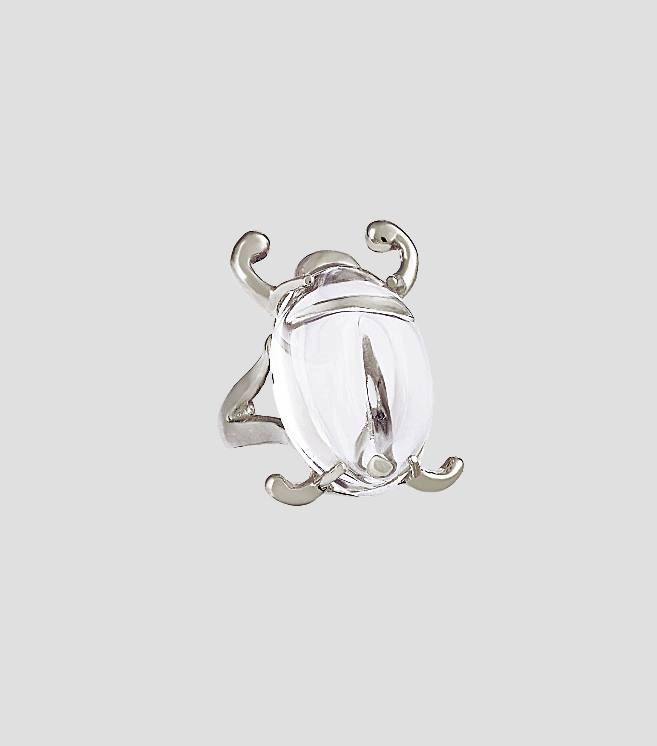 Anillo en Plata .925 con vidrio Aire Mujer