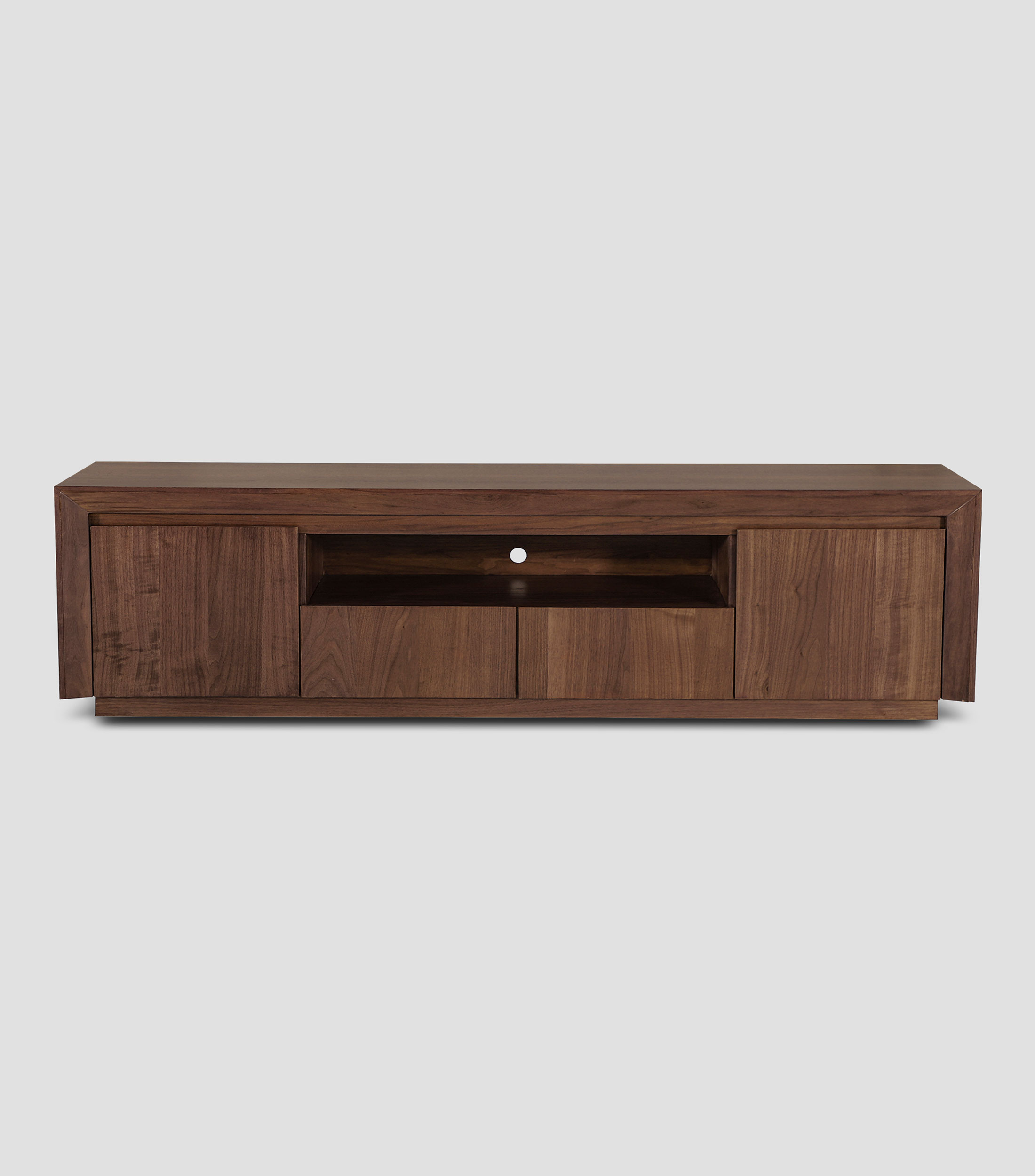 Mueble para TV Tribeca 200 en chapa de nogal natural