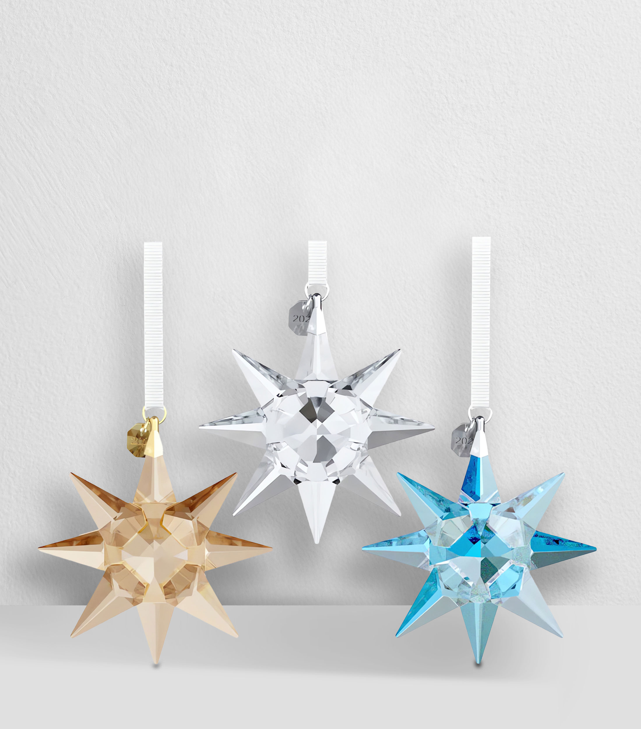 Figura Decorativa Copos de Nieve en Cristal