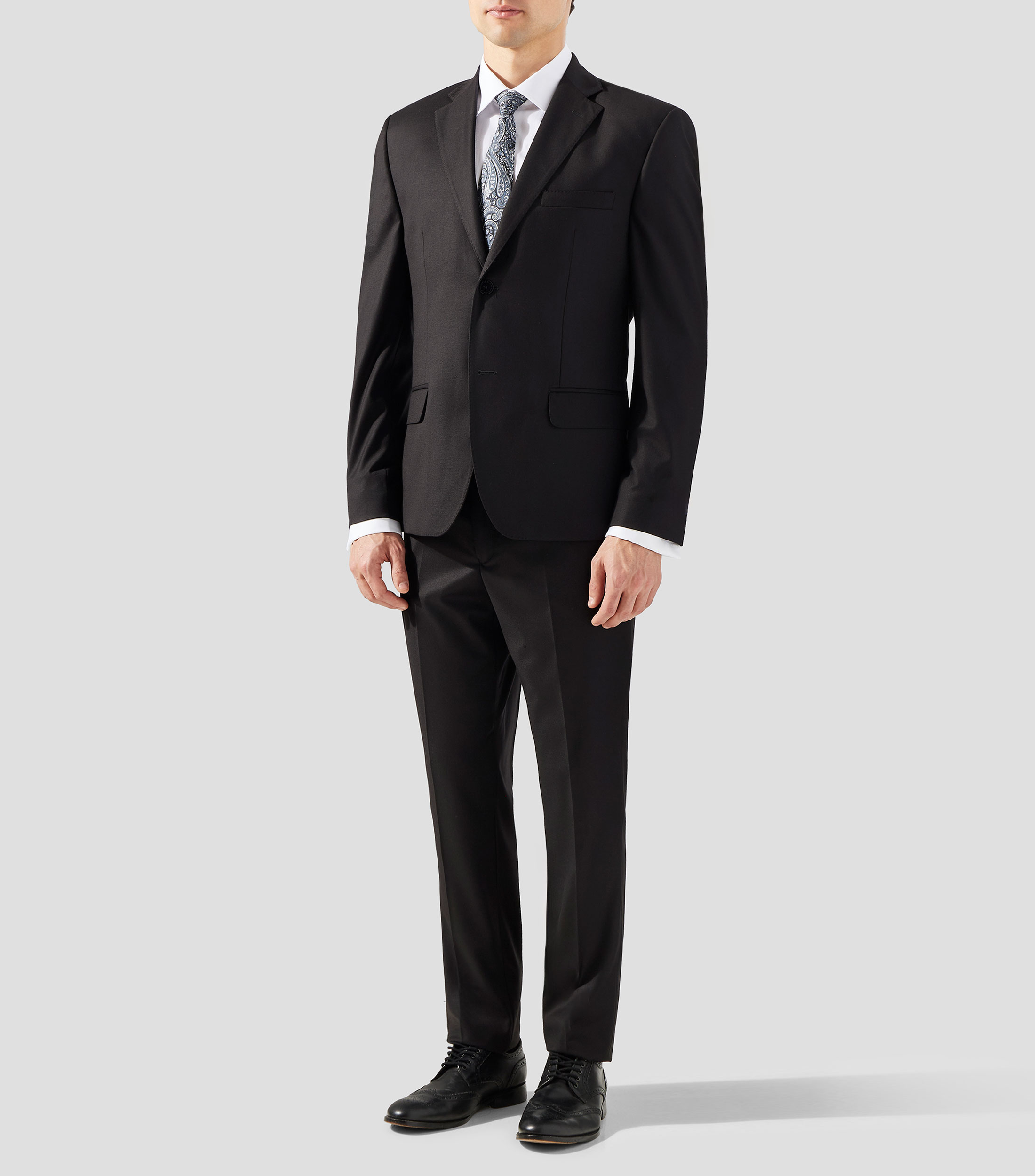Traje de corte slim jaspeado Hombre