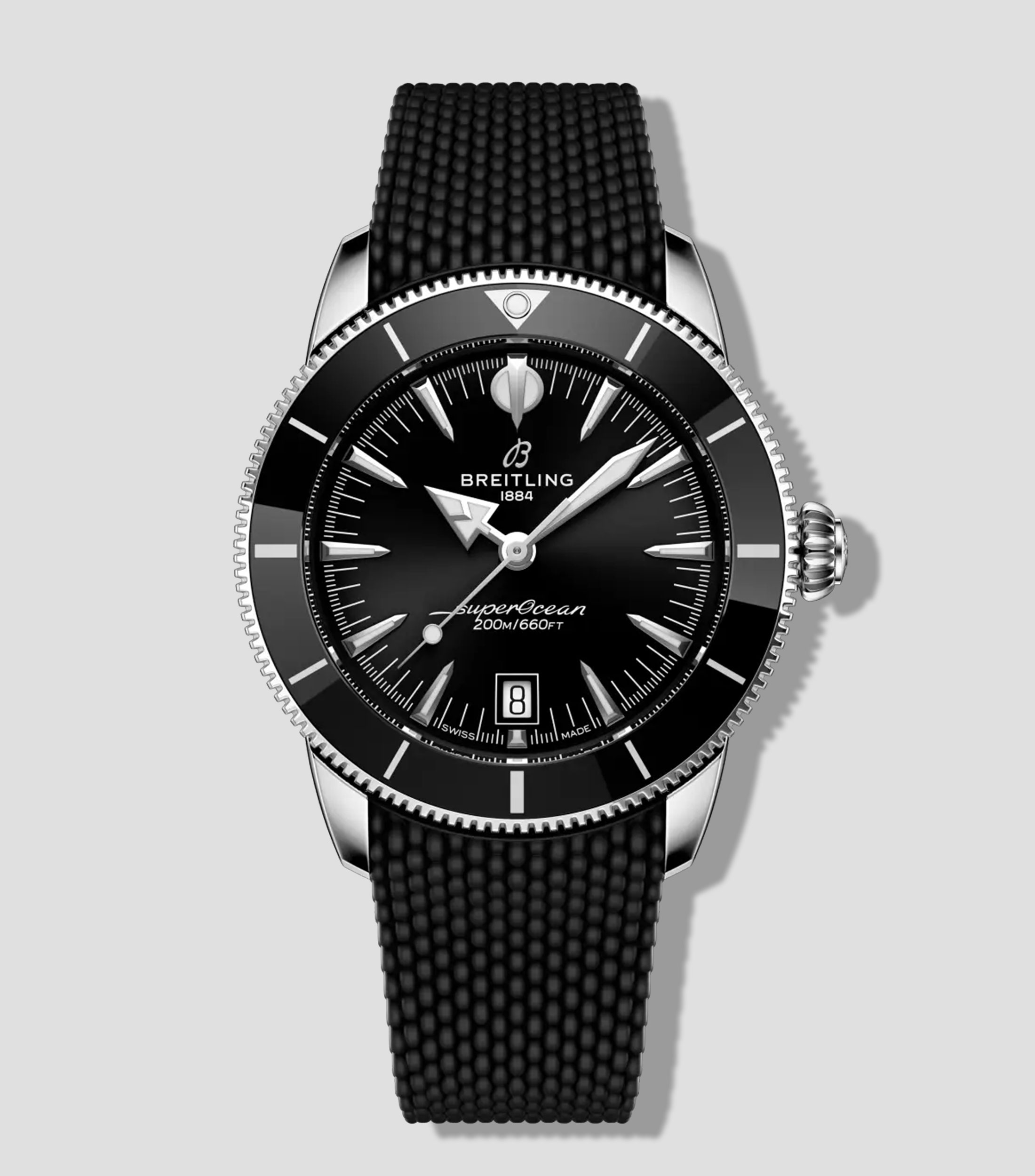 Reloj para Hombre Superocean Heritage B31 Automático 42 deportivo negro, plateado