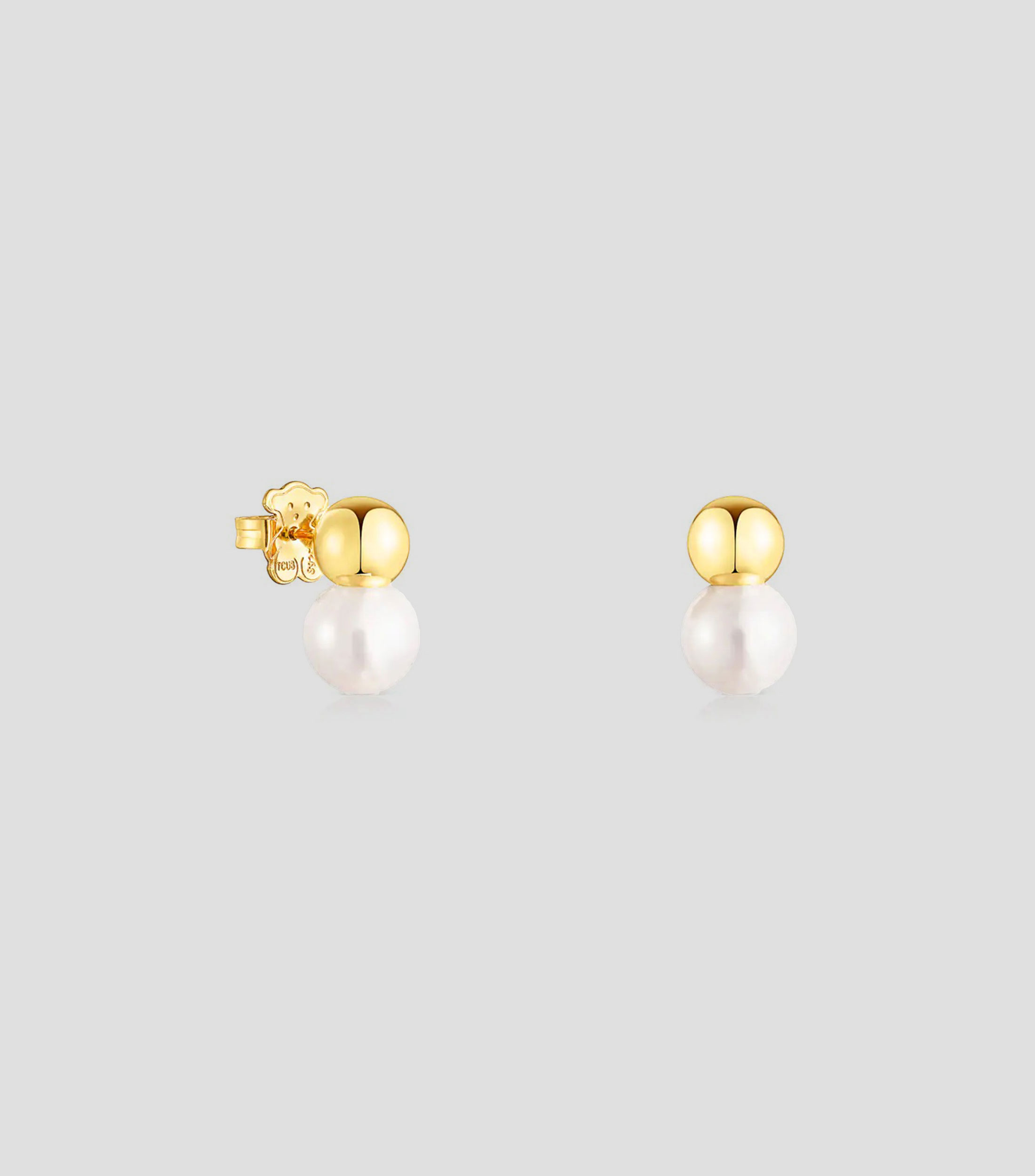 Aretes en plata .925 con perla Gloss Mujer