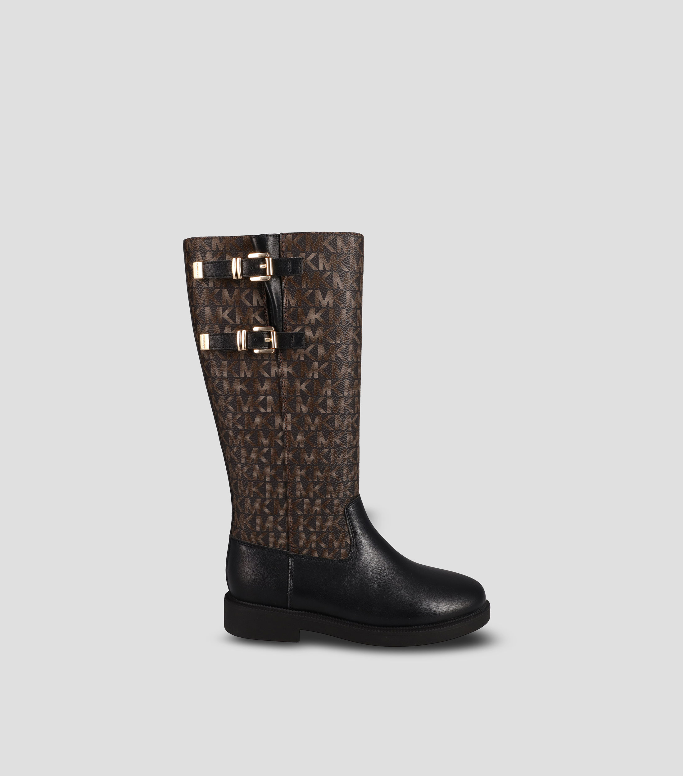 Botas casuales altas de tacón bajo ancho Niña