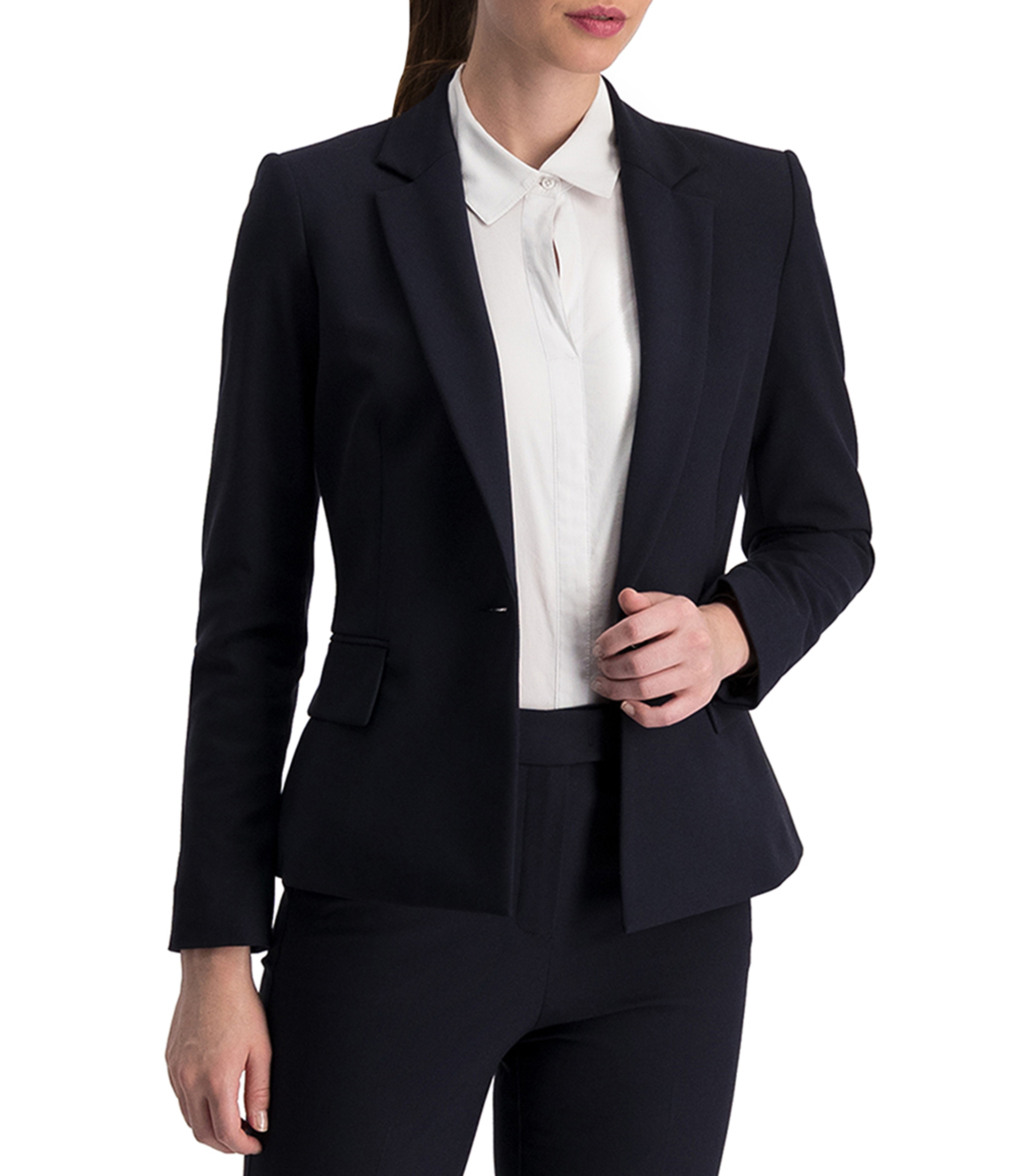 Dama Traje Azul Marino Liverpool Sacos Trajes Mujer Liverpool