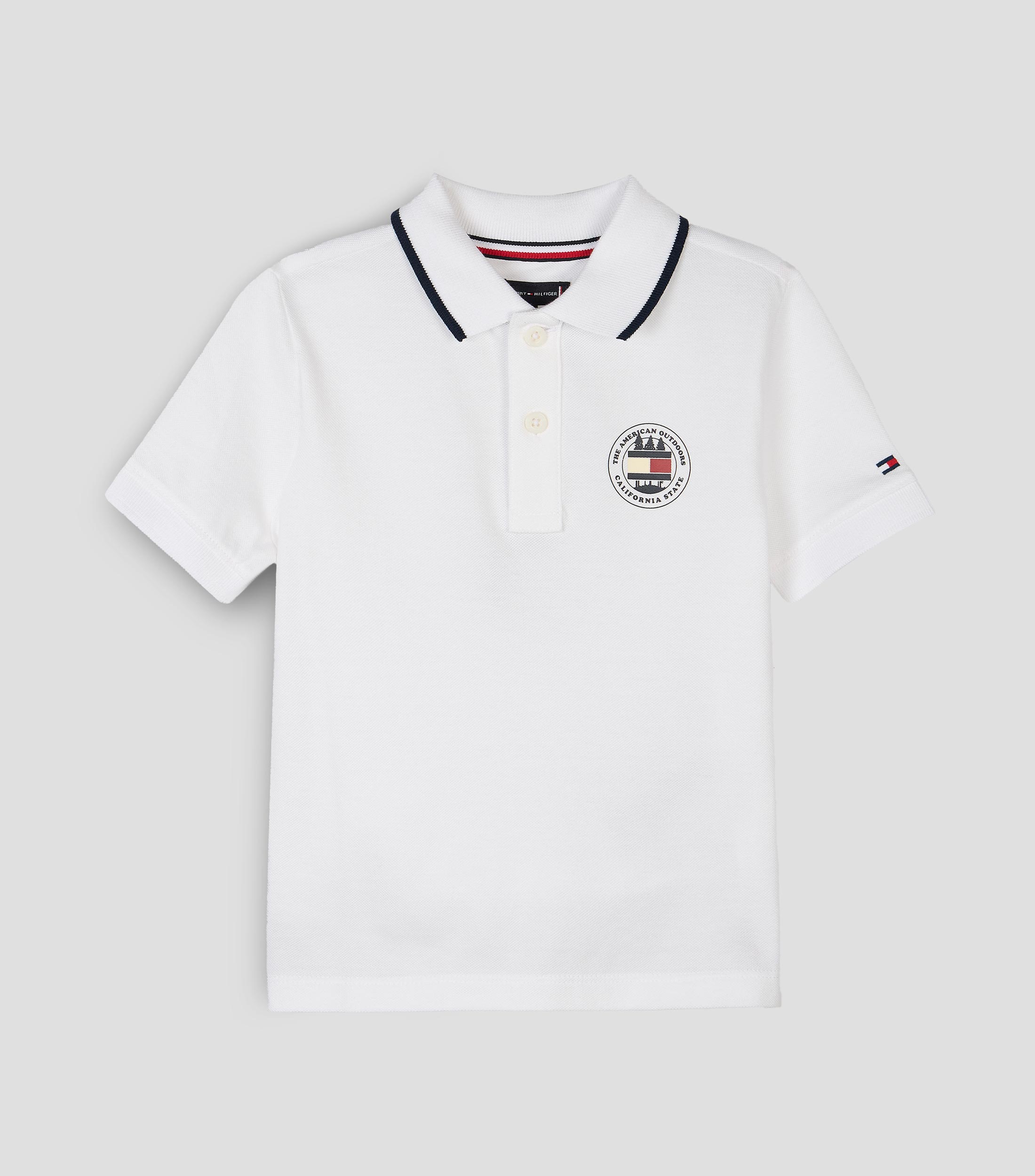 Playera tipo polo manga corta lisa Niño
