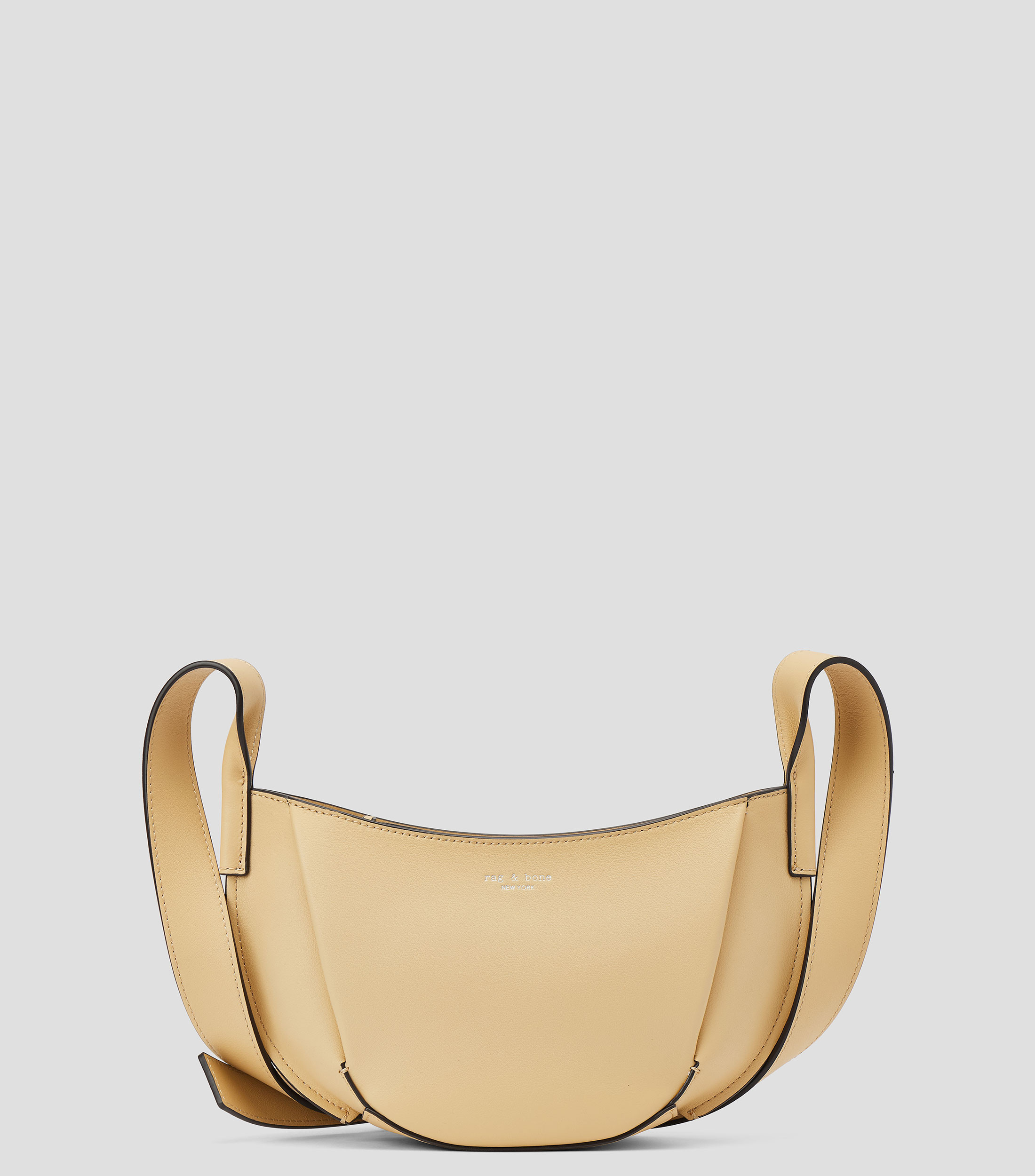 Bolsa Crossbody en cuero lisa Mujer