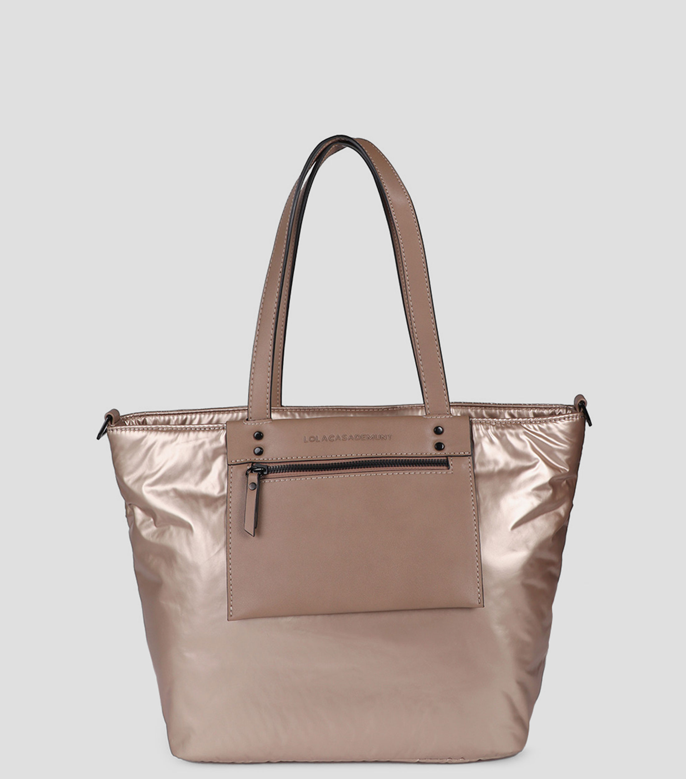 Bolsa tote café lisa Mujer