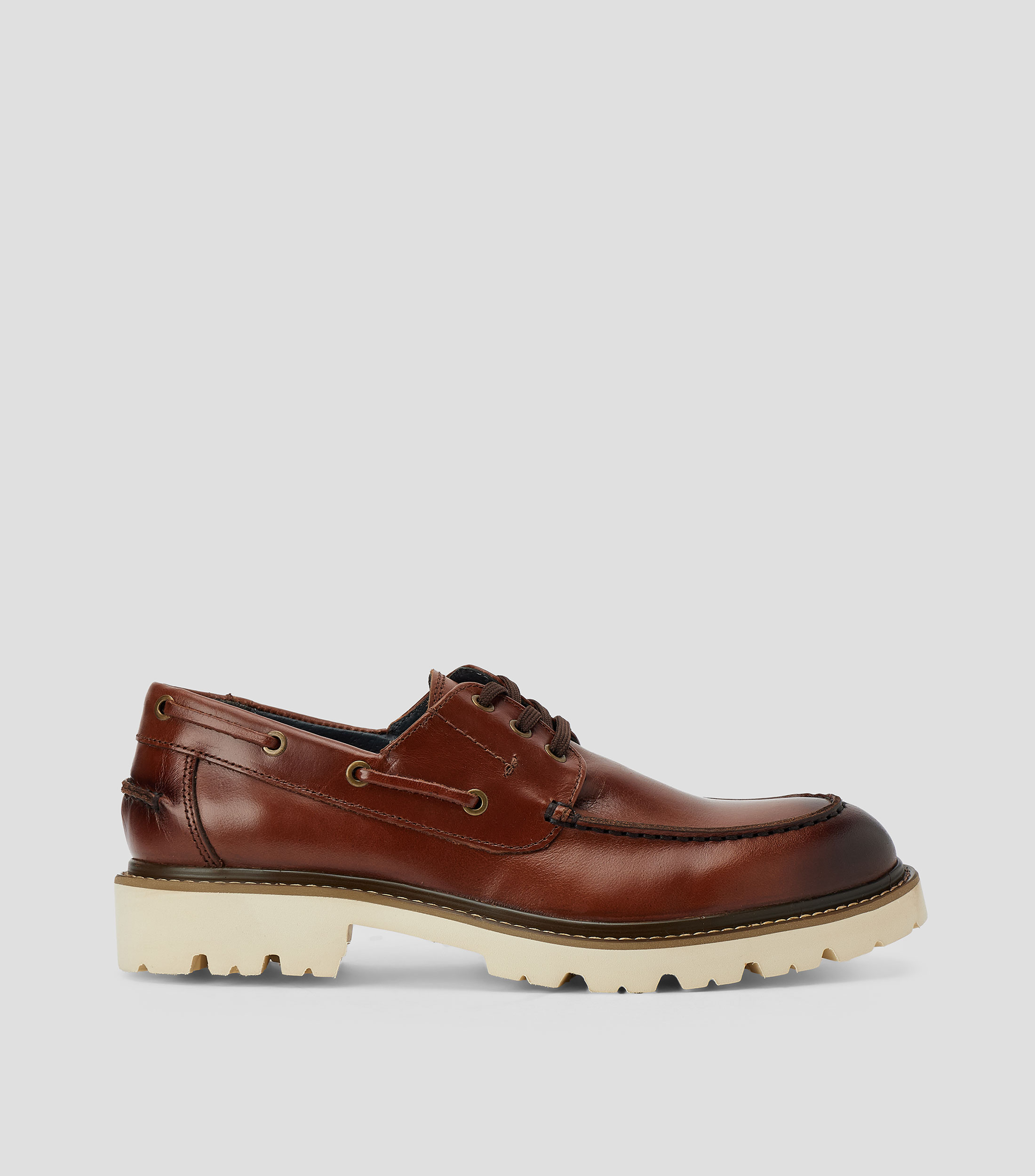 Mocasines con agujeta Hombre