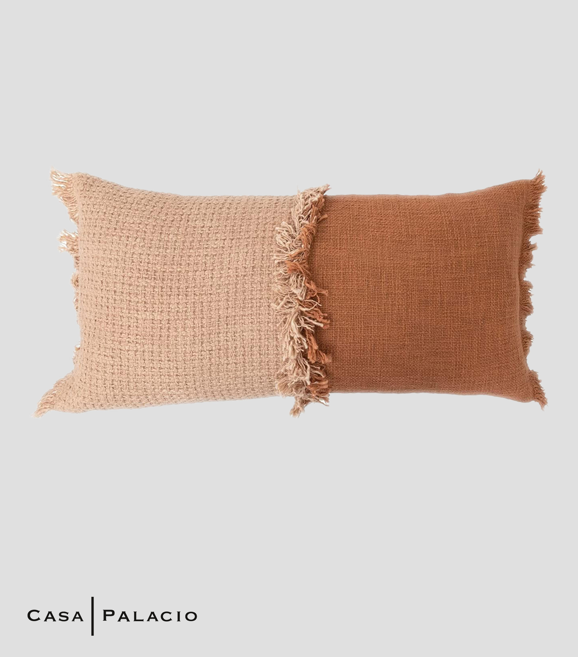 Cojín Decorativo Beige y Café