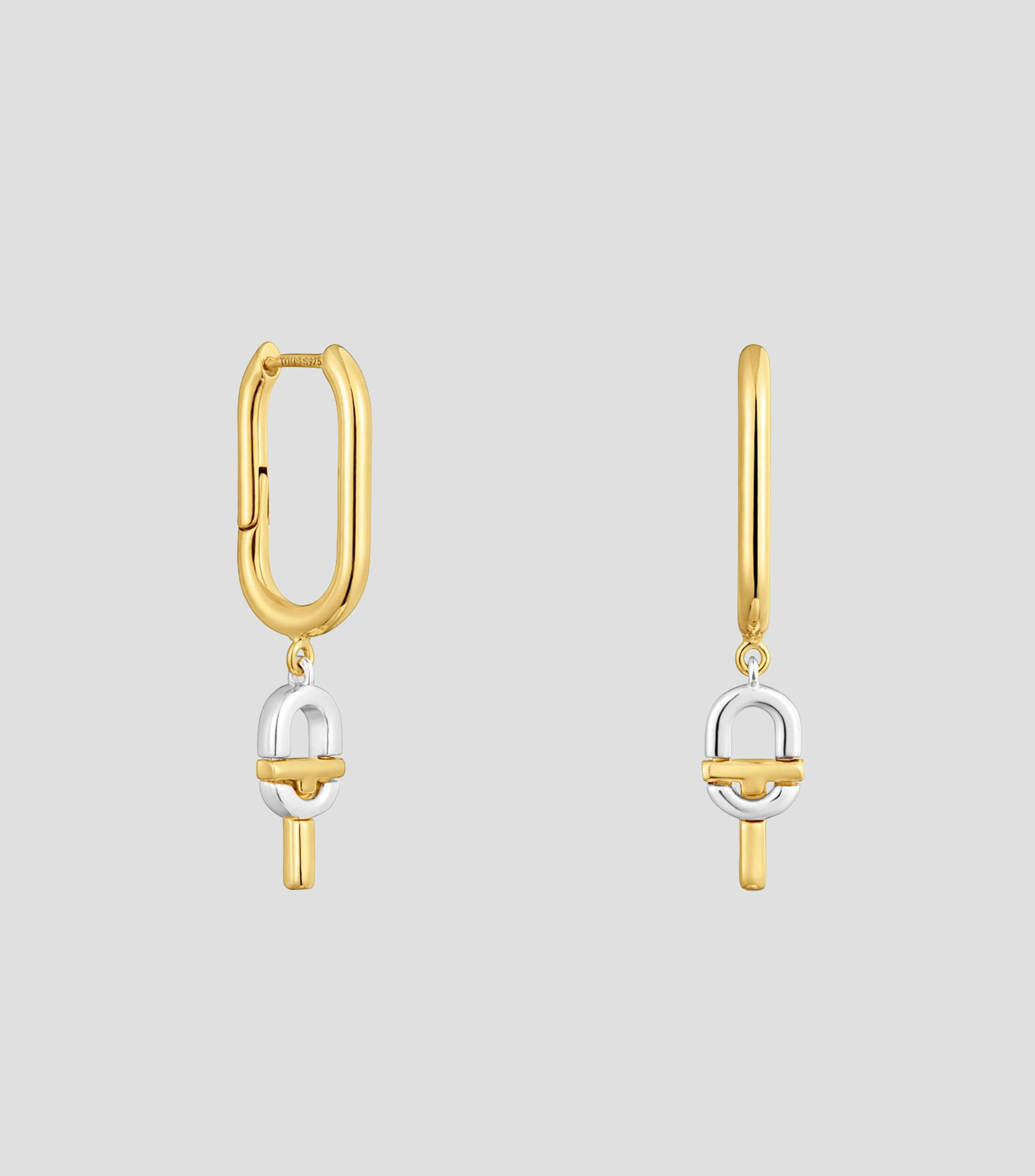 Aretes en plata .925 aros Manifesto Mujer