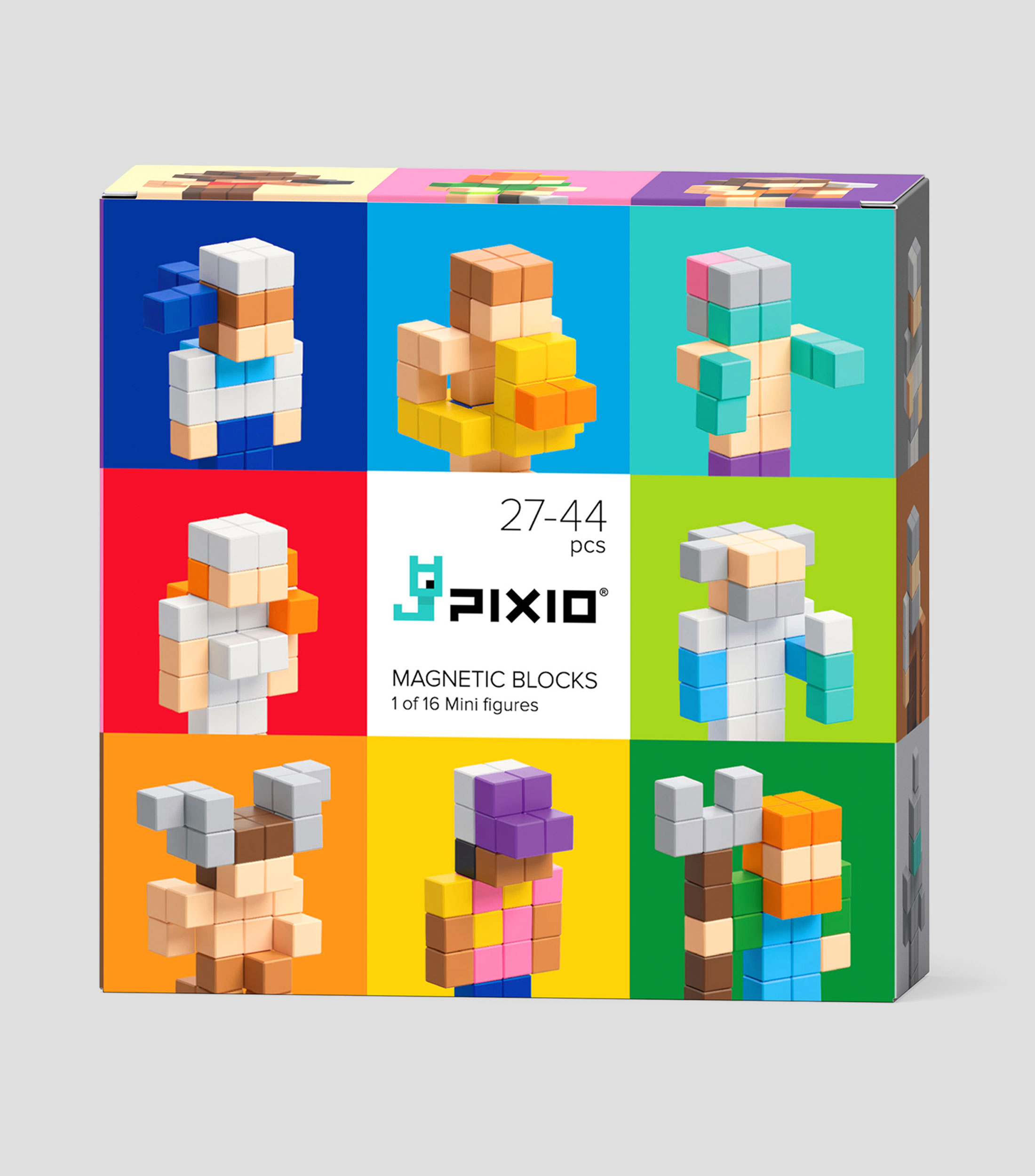 Playset Magnetic Blocks, Pixio Mini Figures Collection 2