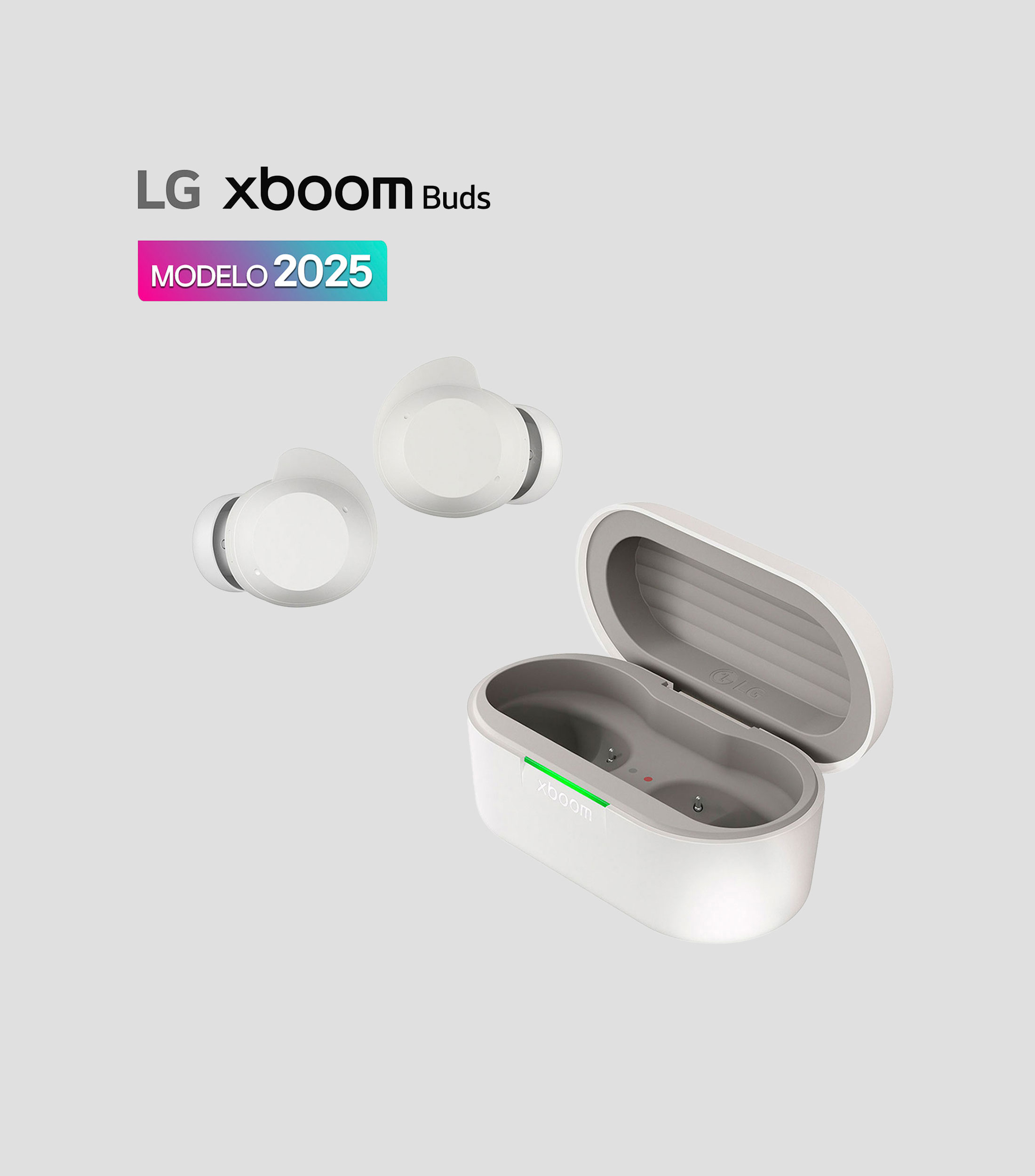 Audífonos Bluetooth LG xboom Buds by will.i.am con cancelación de Ruido Avanzada