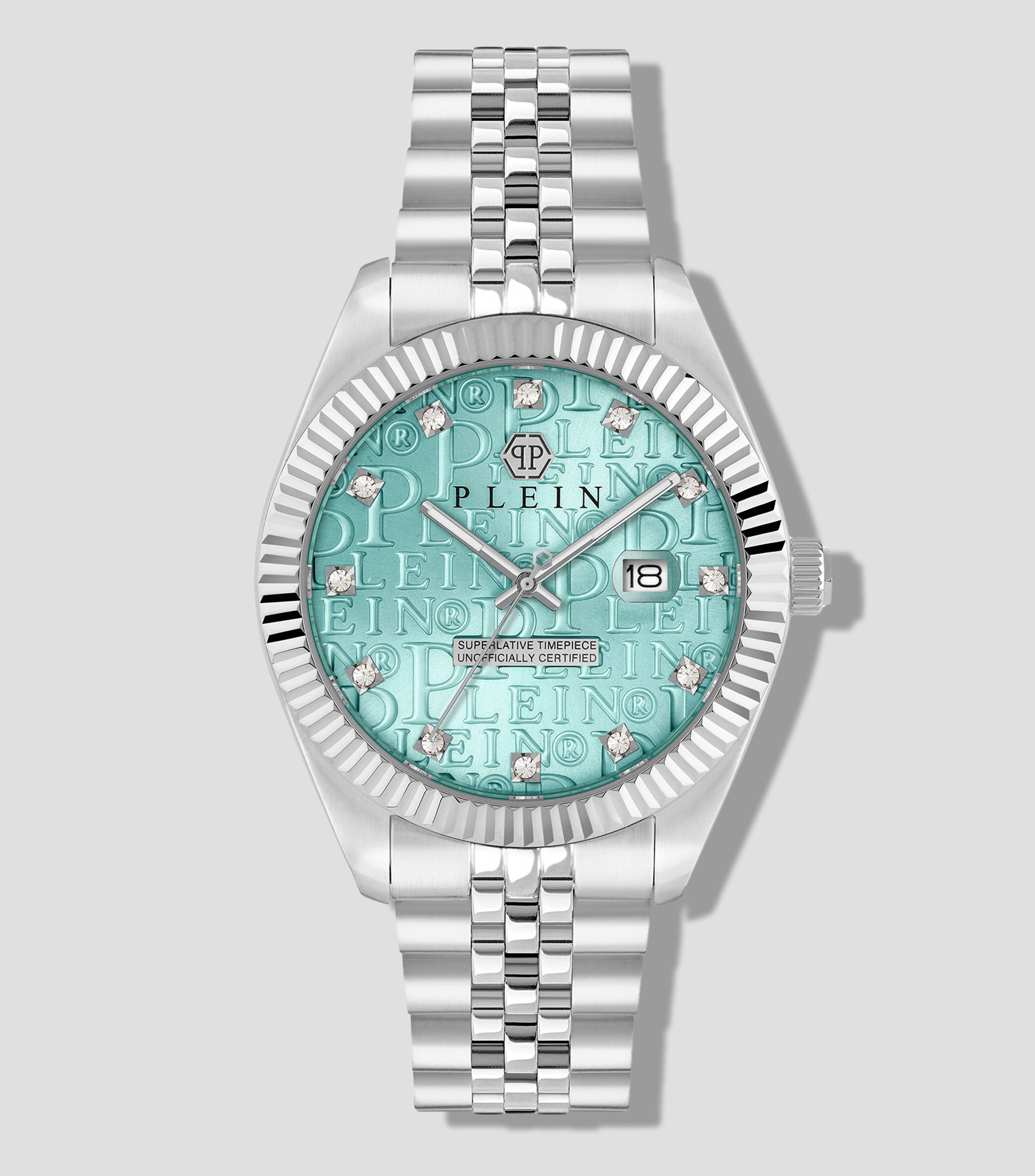 Reloj para Hombre Date Superlative Casual Azul, Plateado