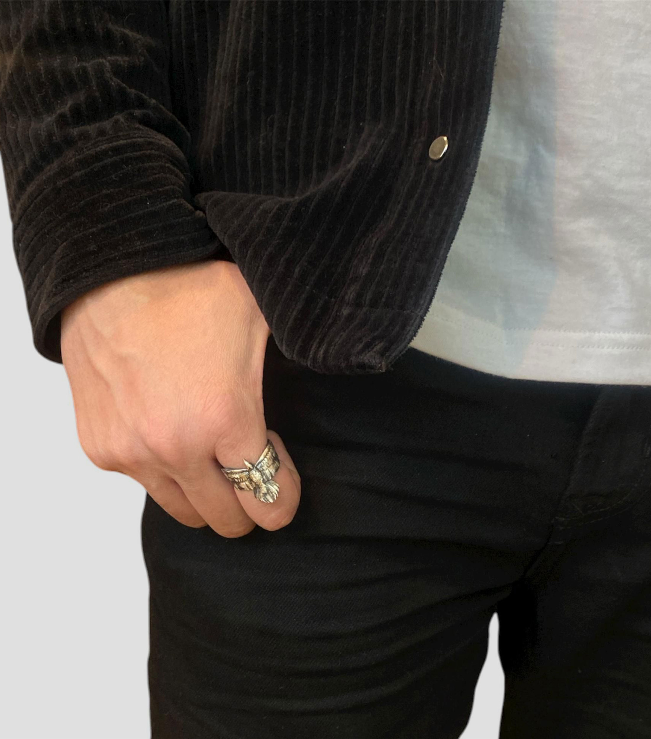 Anillo en plata .925 de águila Unisex
