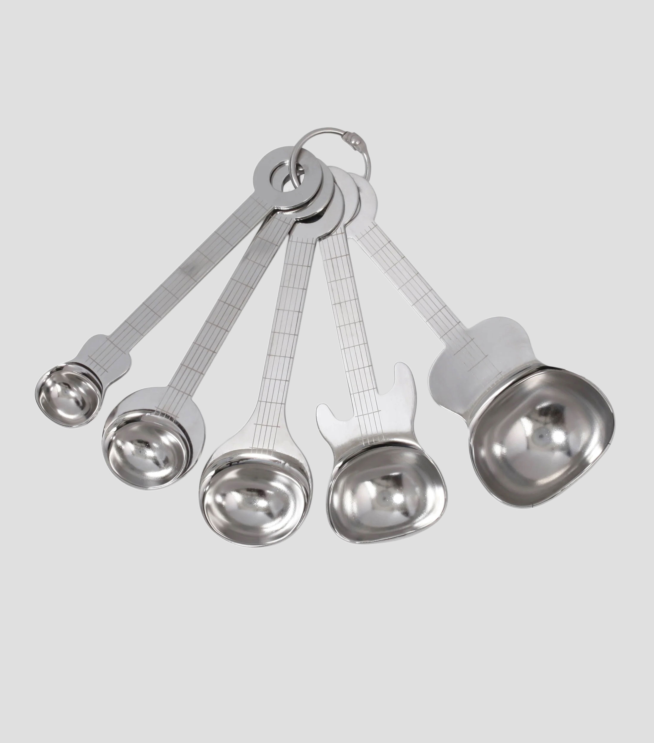 Set de cucharas medidoras 5 piezas en acero inoxidable