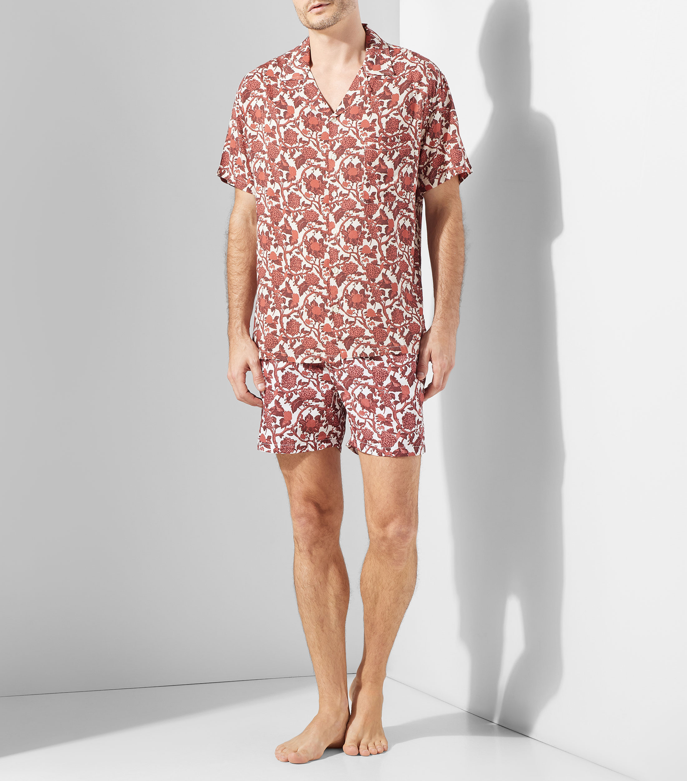 Camisa fantasía manga corta de playa Hombre