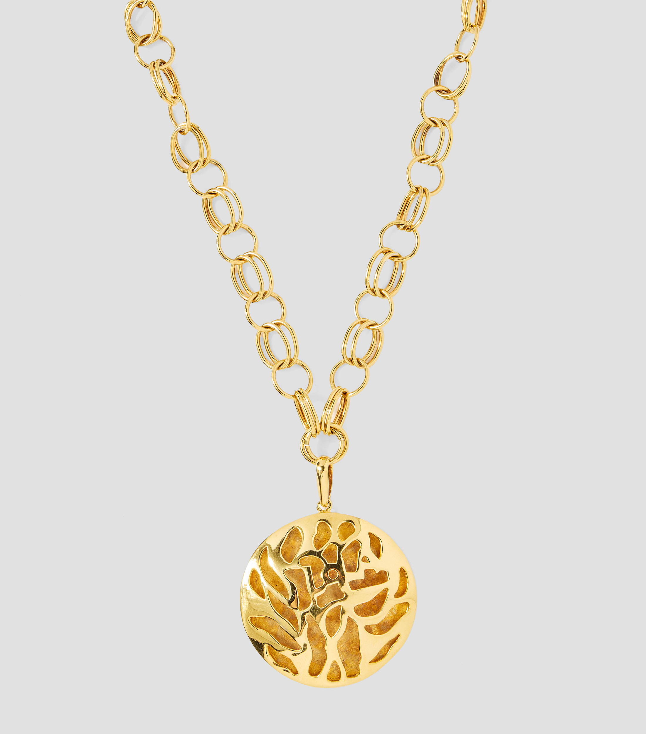 Dije redondo en plata .925 Árbol de la vida Mujer