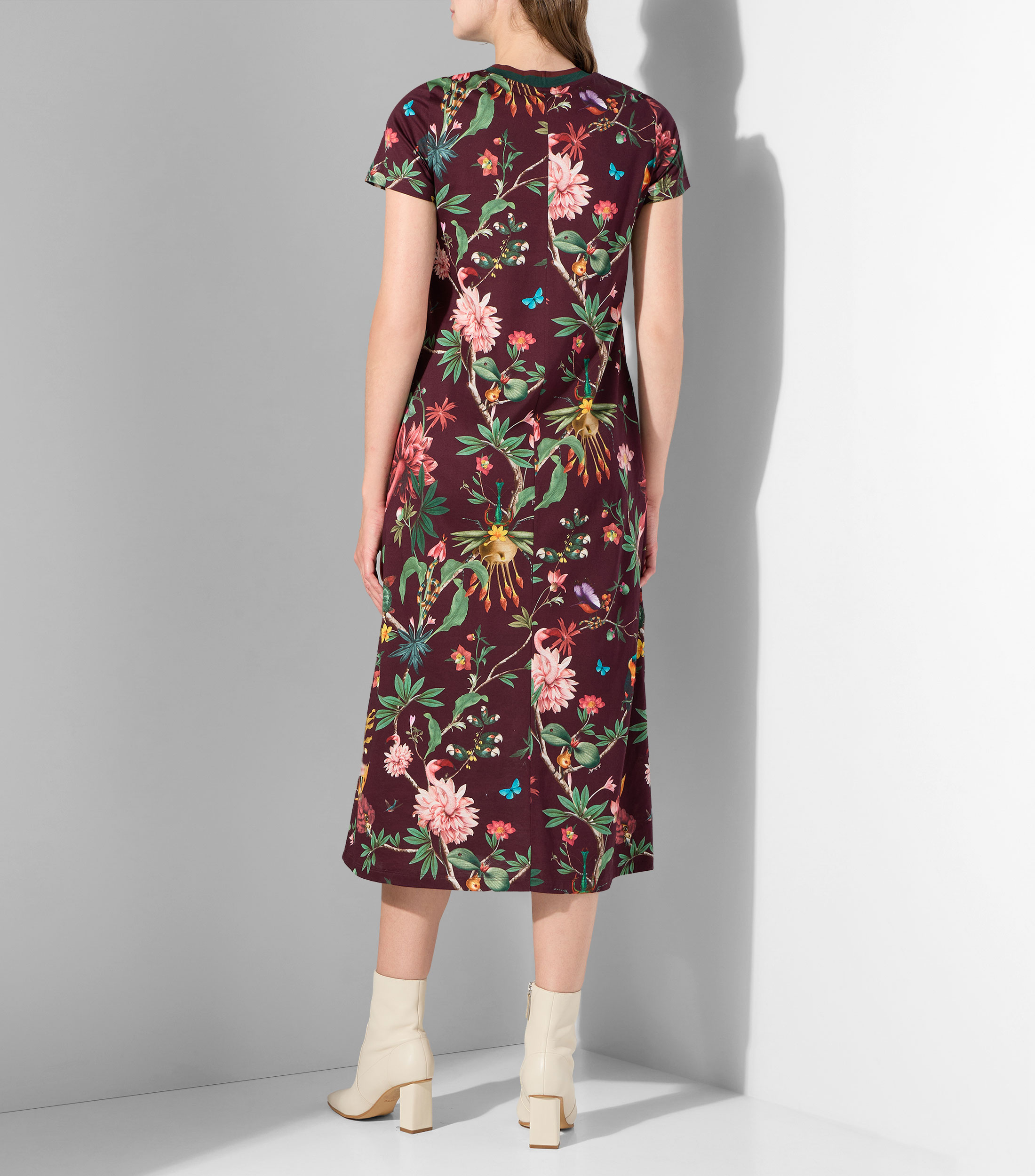 Vestido largo estampado Mujer