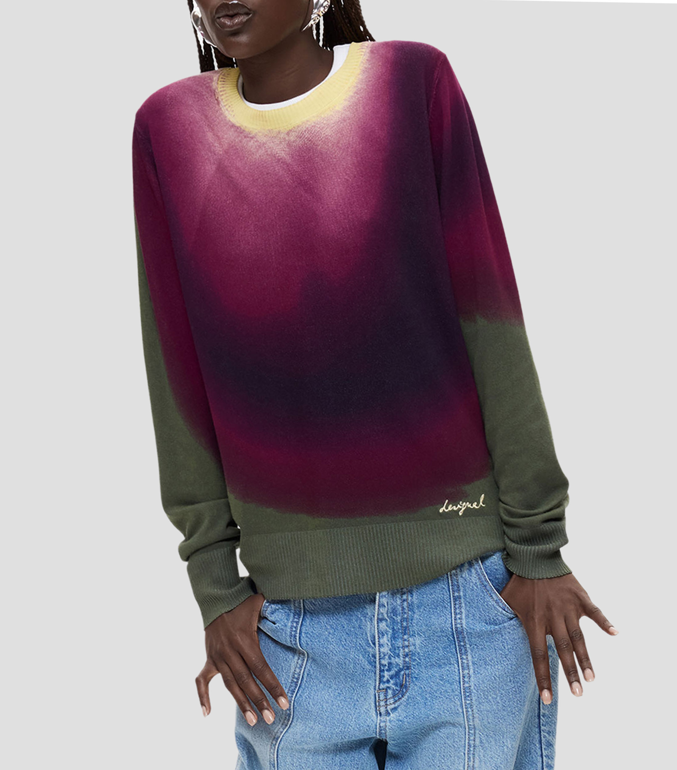 Suéter cuello redondo Mujer
