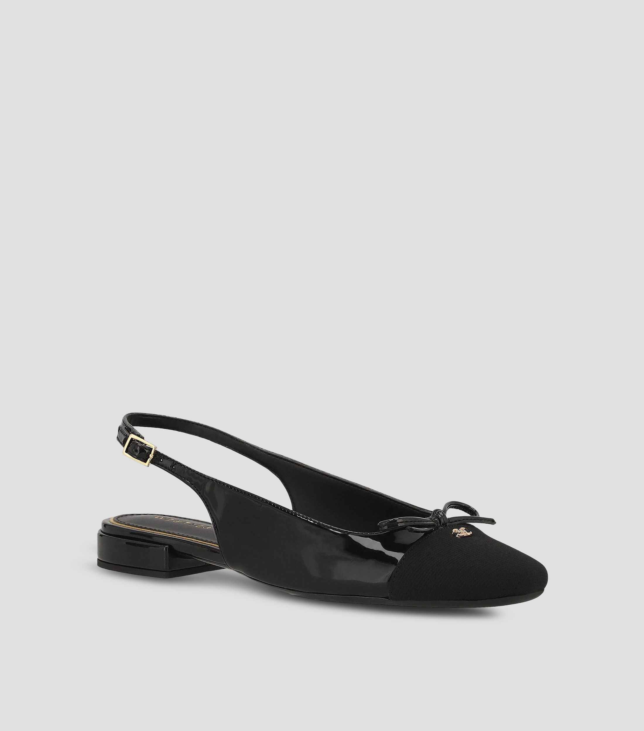 Flats slingback casuales de tacón bajo ancho lisos Mujer