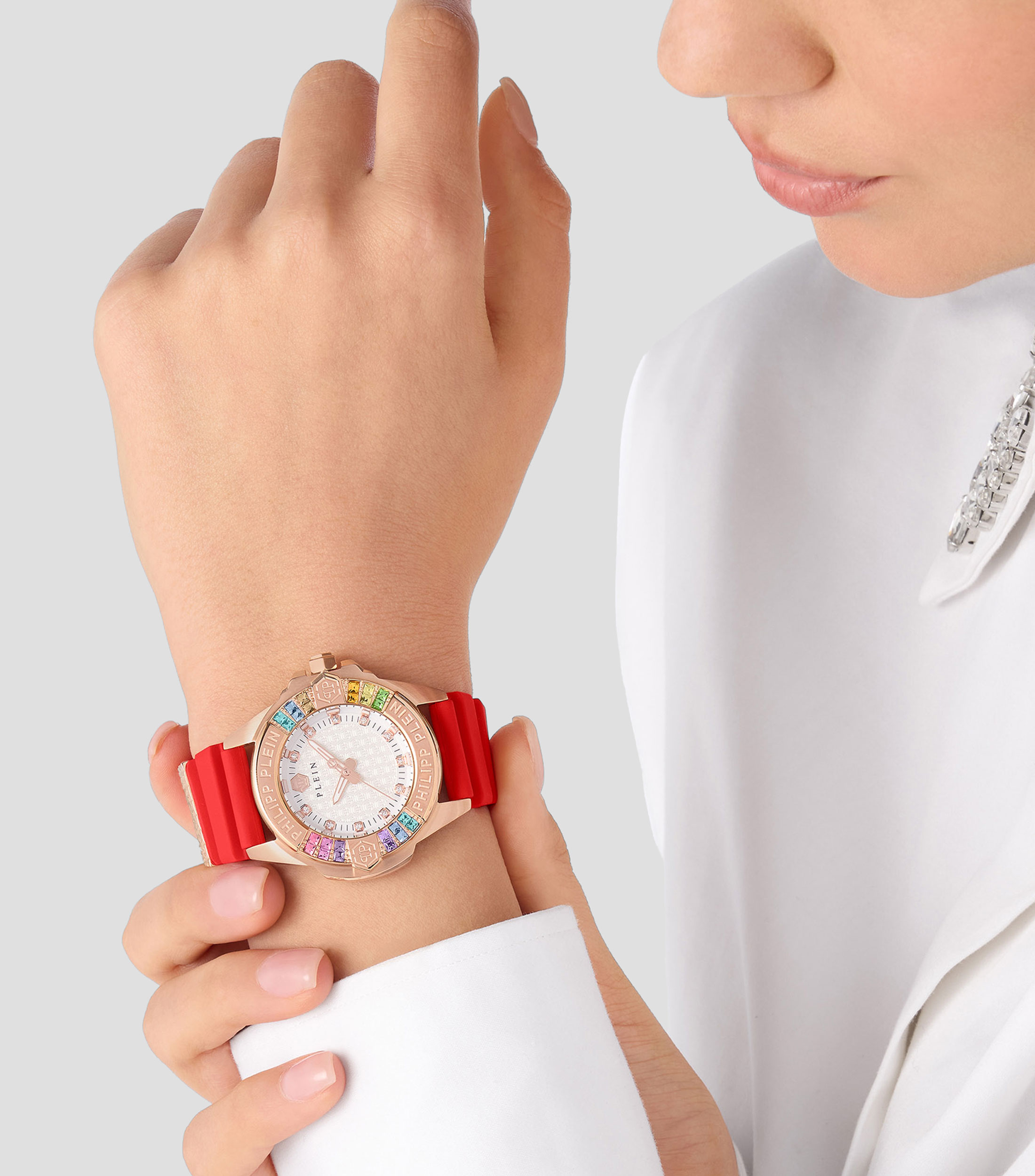 Reloj para Mujer The Skull Casual Blanco, Oro Rosa