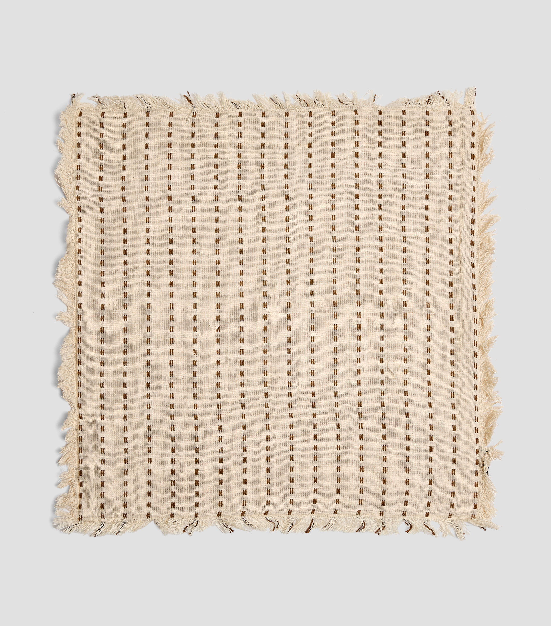 Funda para cojín mini de algodón beige
