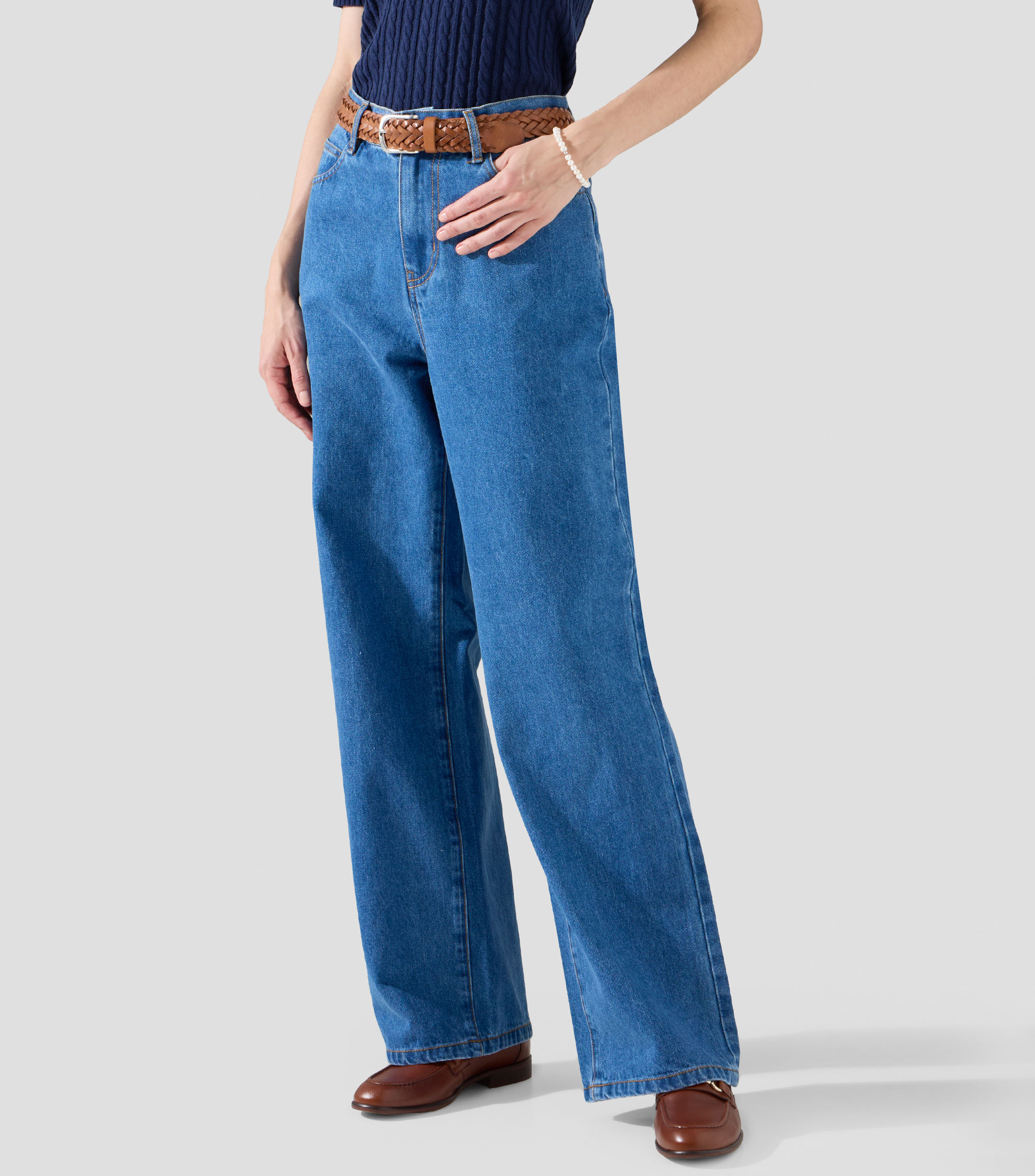 Jeans de corte recto Mujer