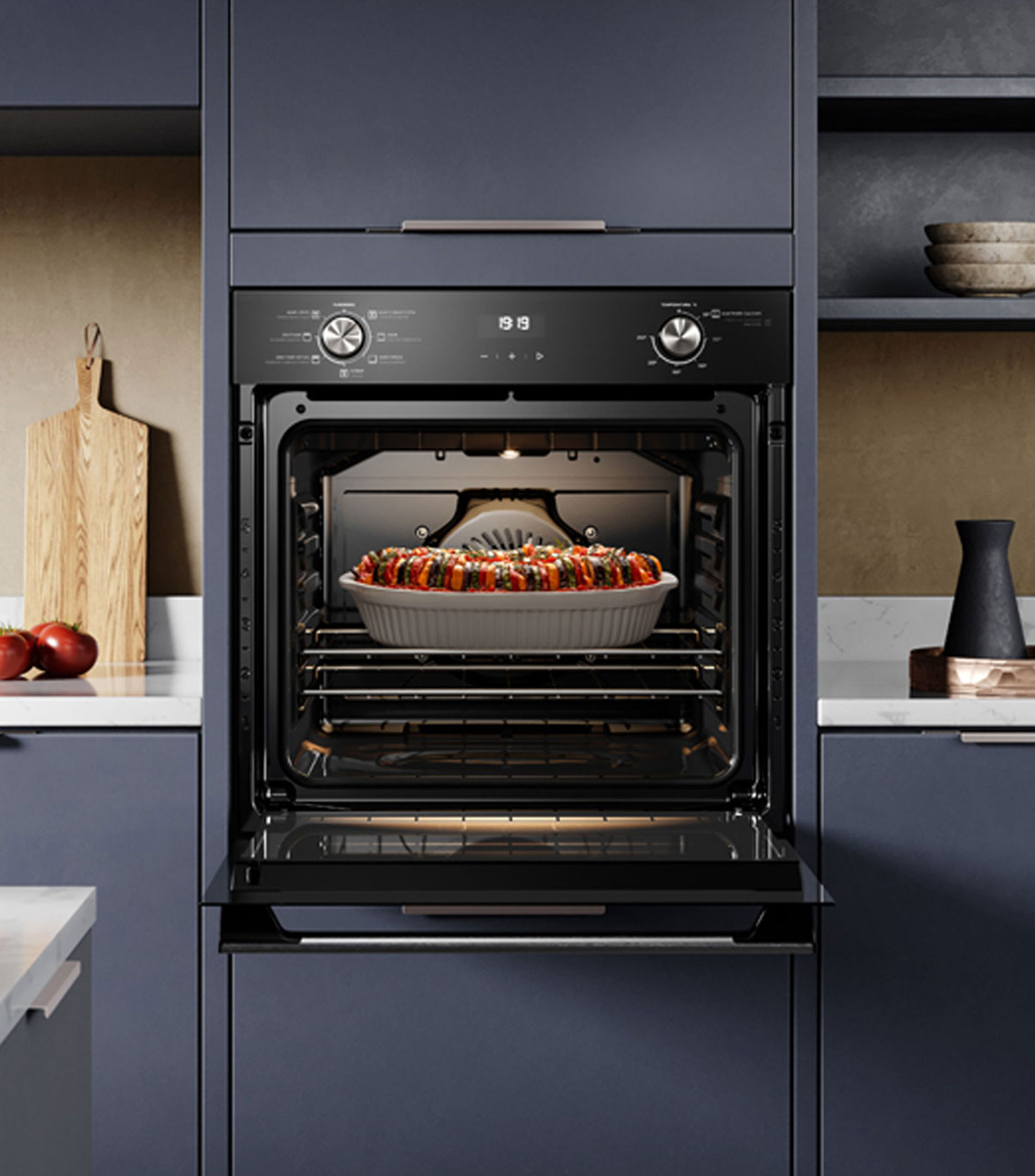 Horno Empotrable a Gas, FOE2480MHB, 24, en acero inoxidable