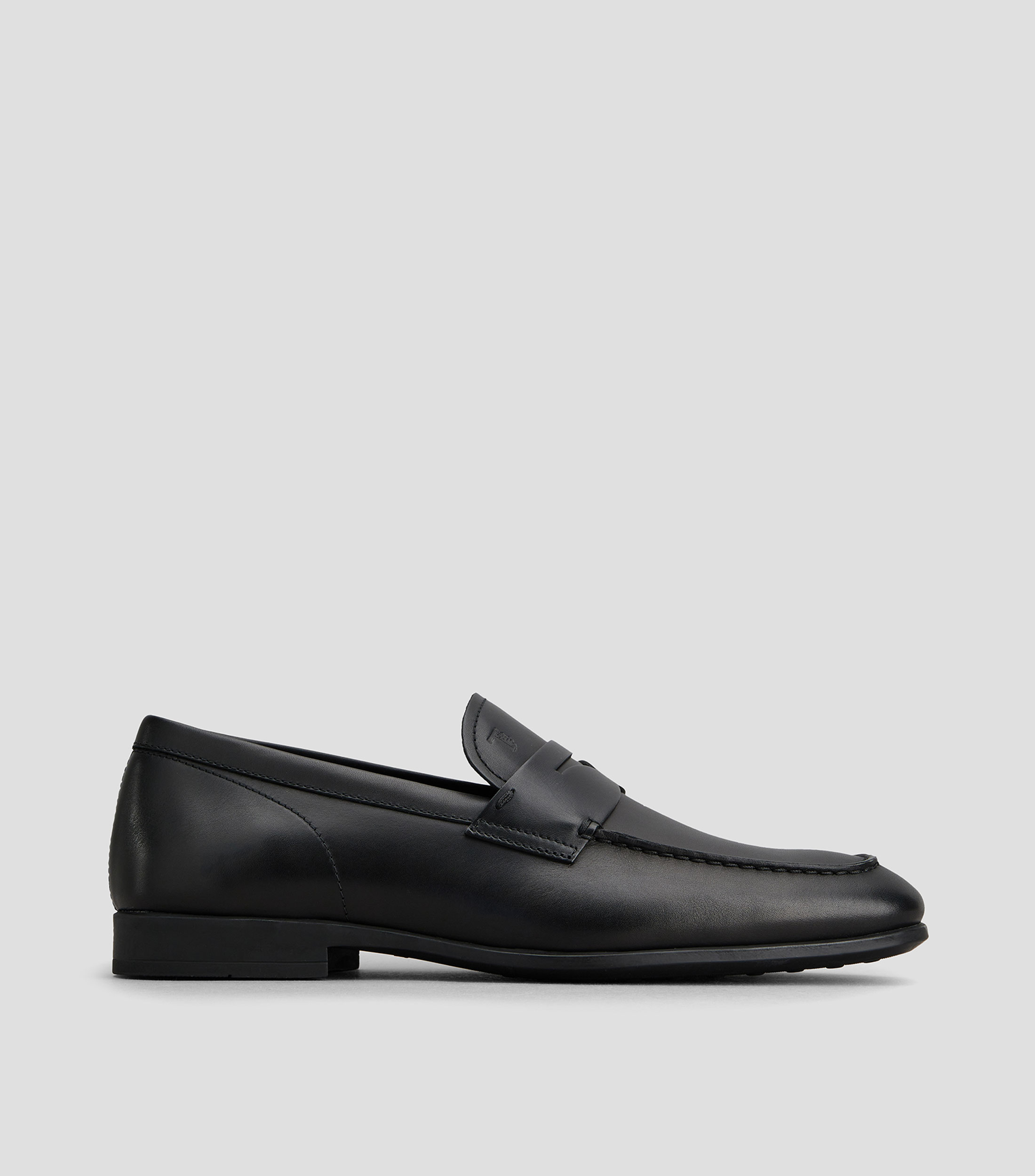 Mocasines Gomma Nero en piel Hombre