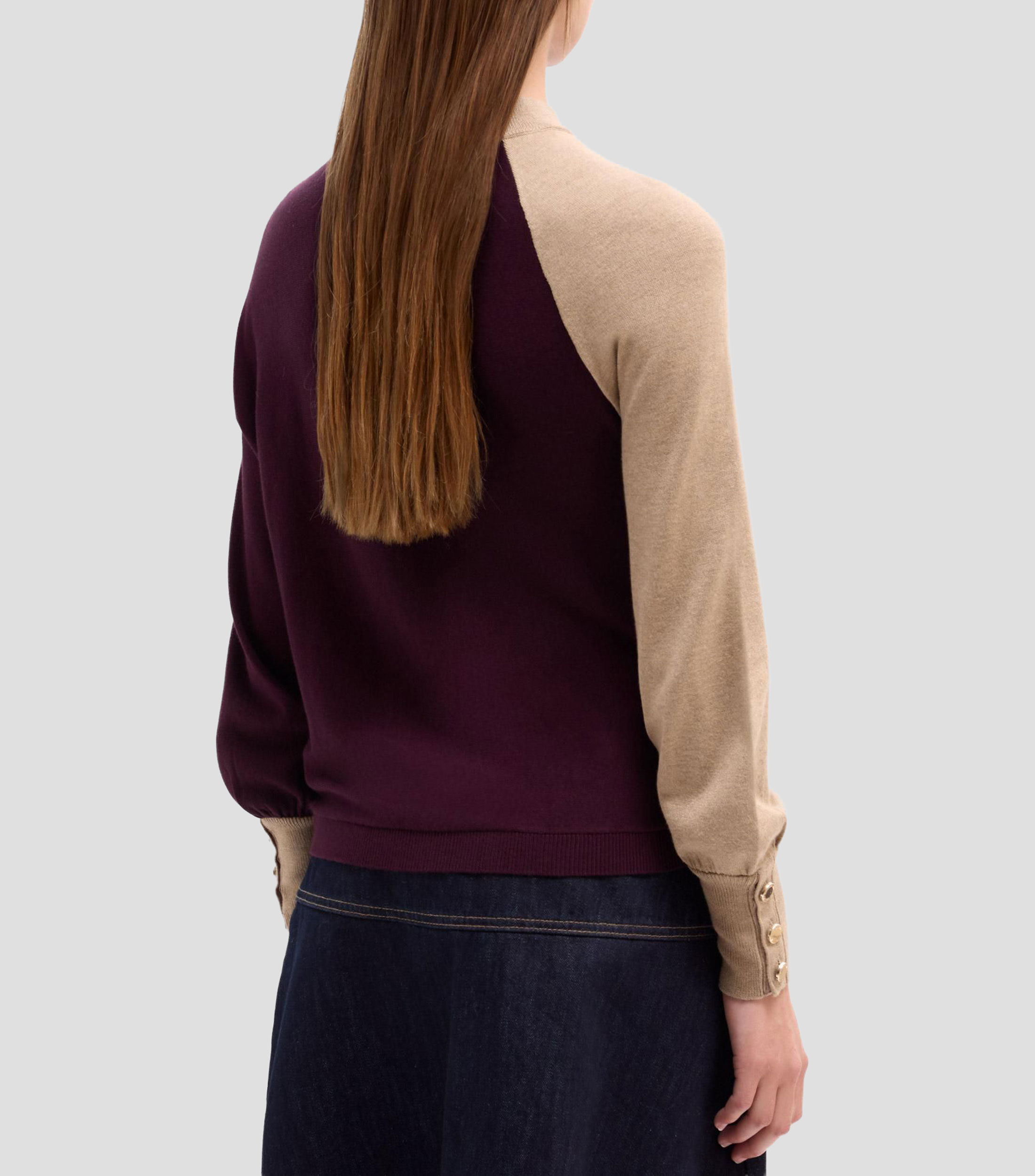 Suéter cuello perkins Mujer