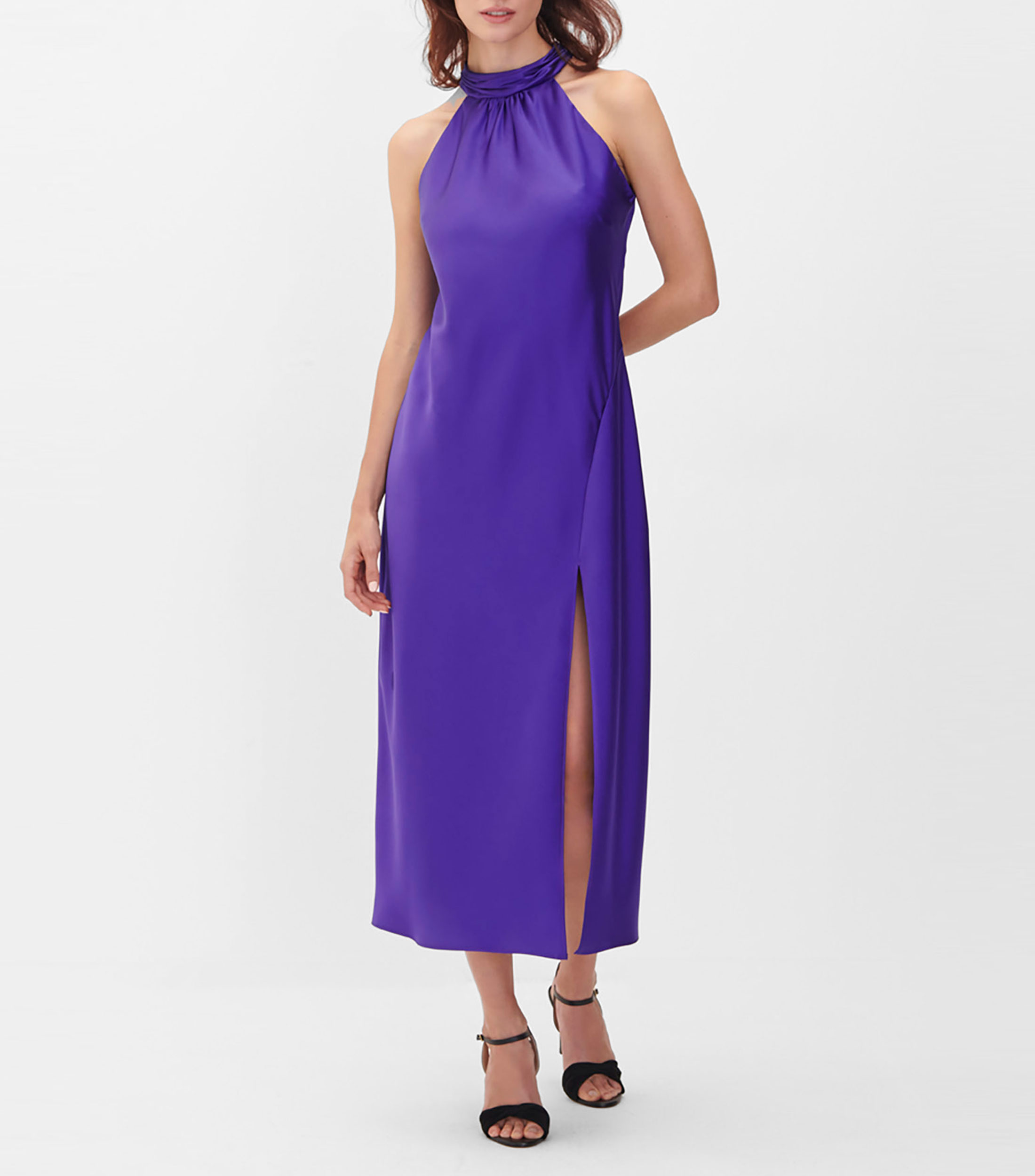 Julio: Vestido De Fiesta Halter De Satín Mujer El Palacio de Hierro