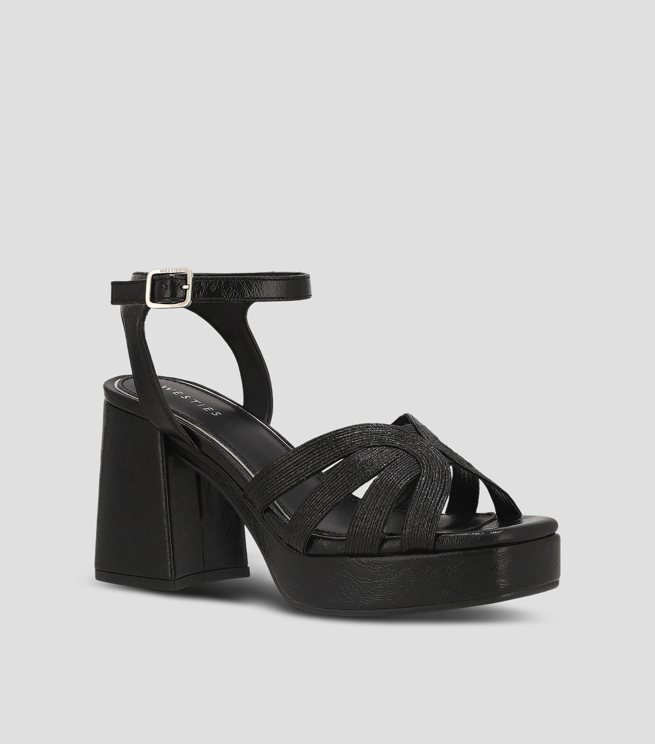 Sandalias con tacón ancho de 7 cm Mujer