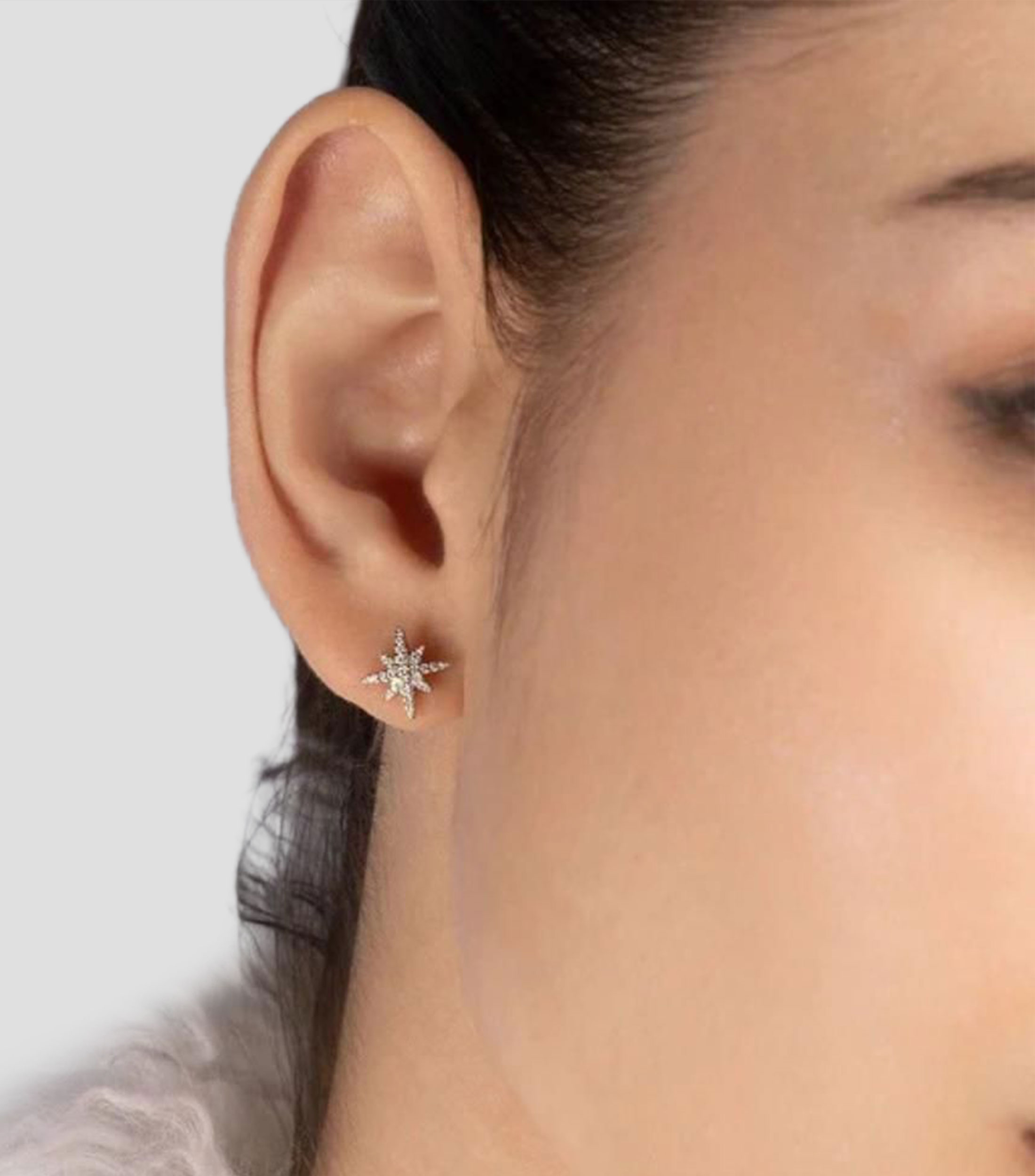 Aretes Meteorites con circonitas Mujer