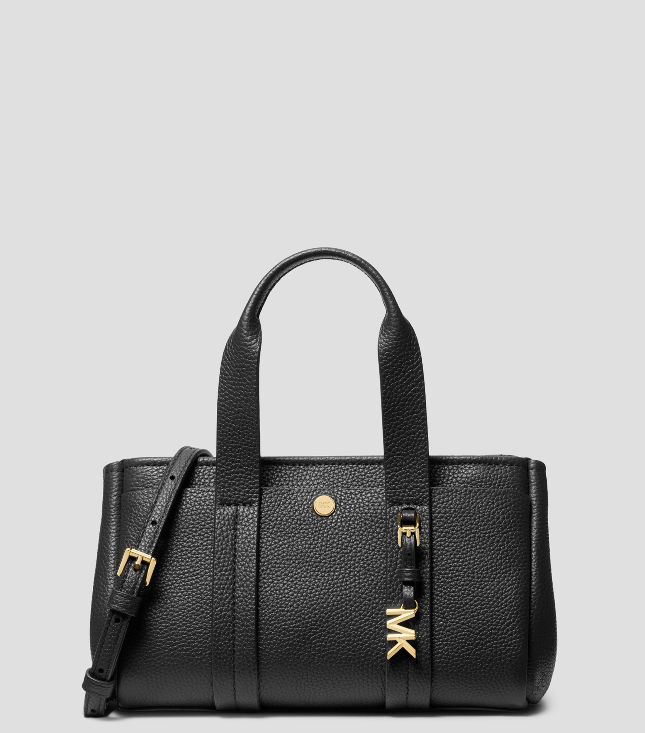 Bolsa crossbody en piel granulada Mujer