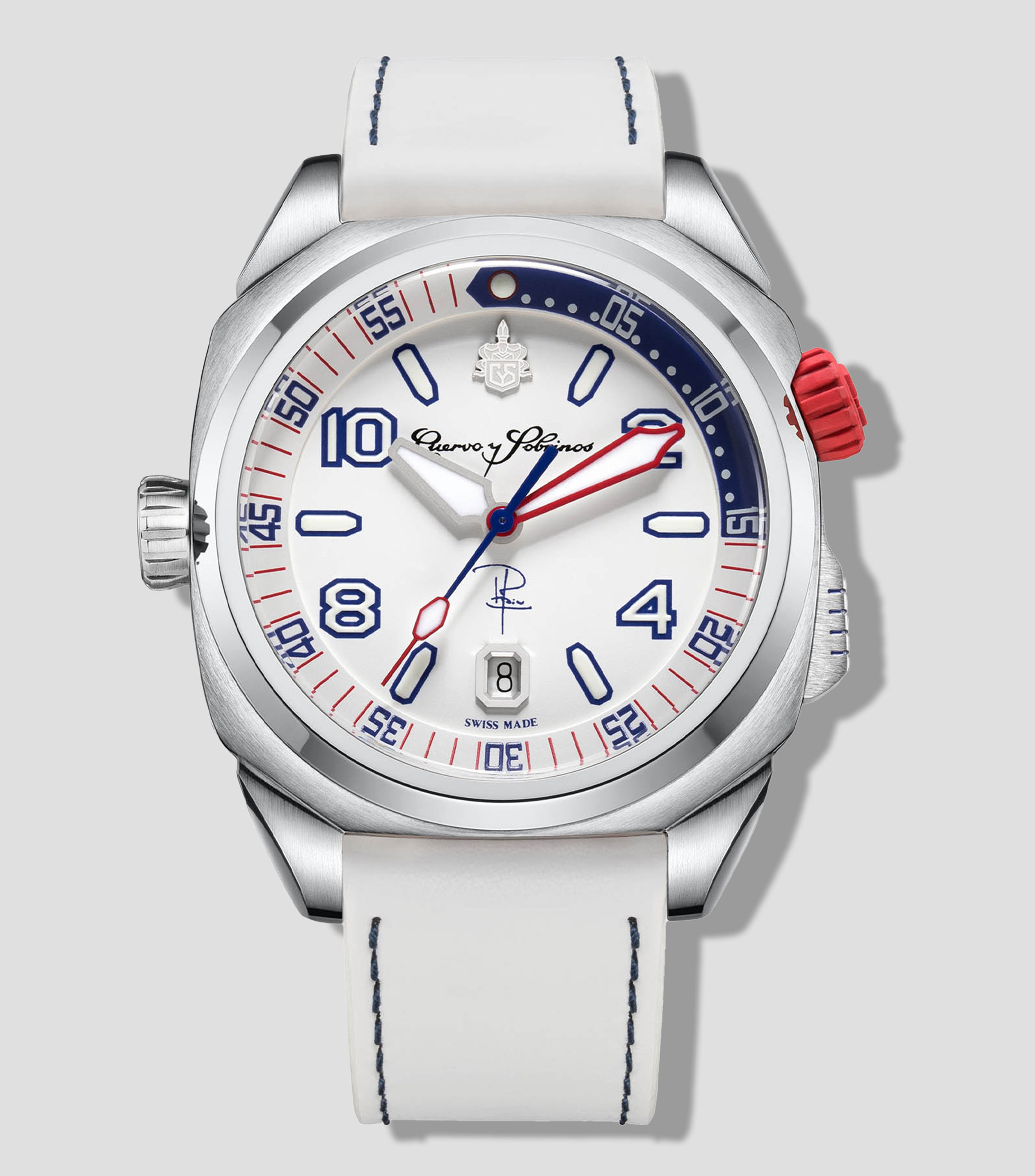 Reloj para Hombre Buceador Caribe deportivo plateado