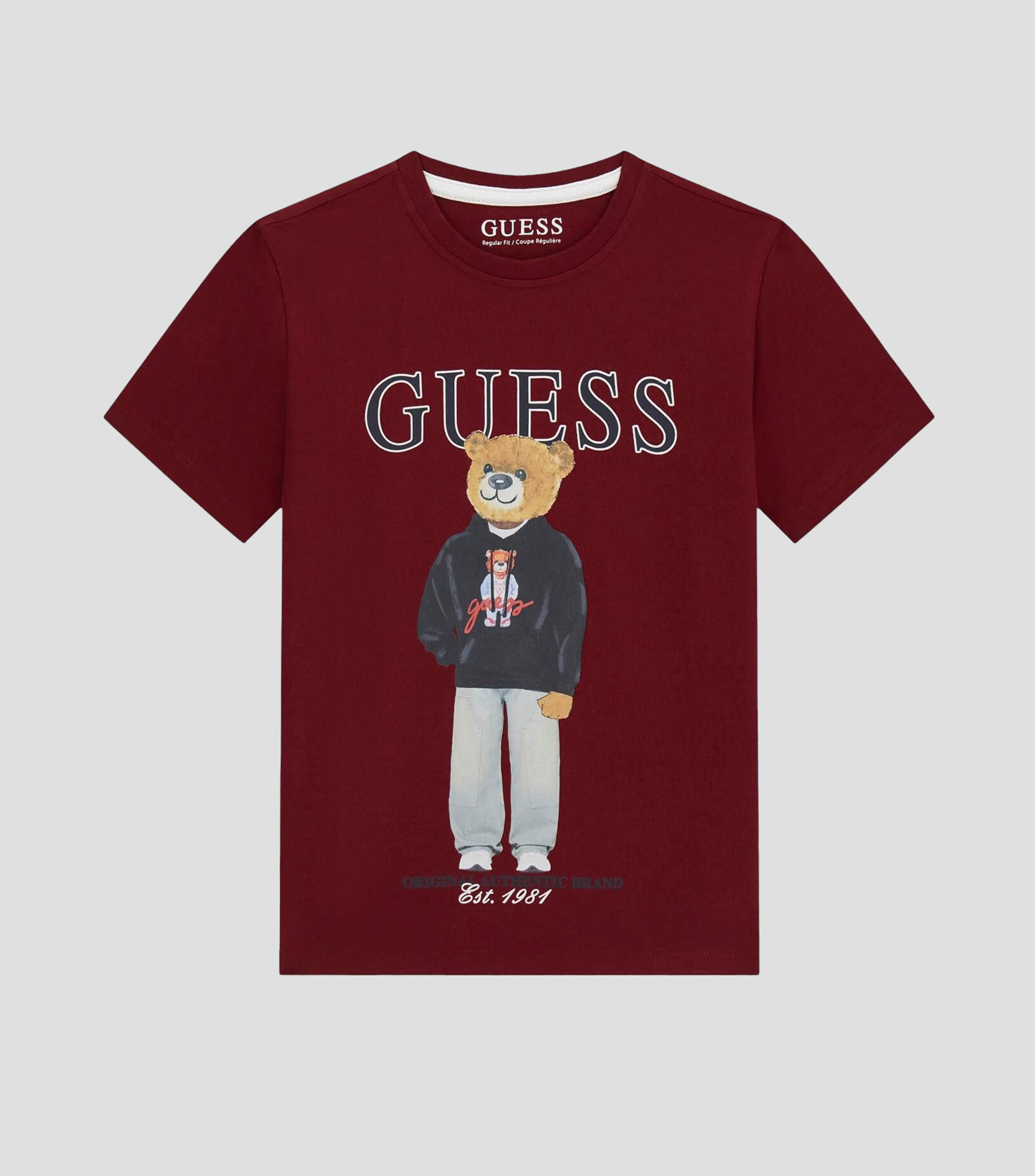Playera cuello redondo manga corta con estampado Niño