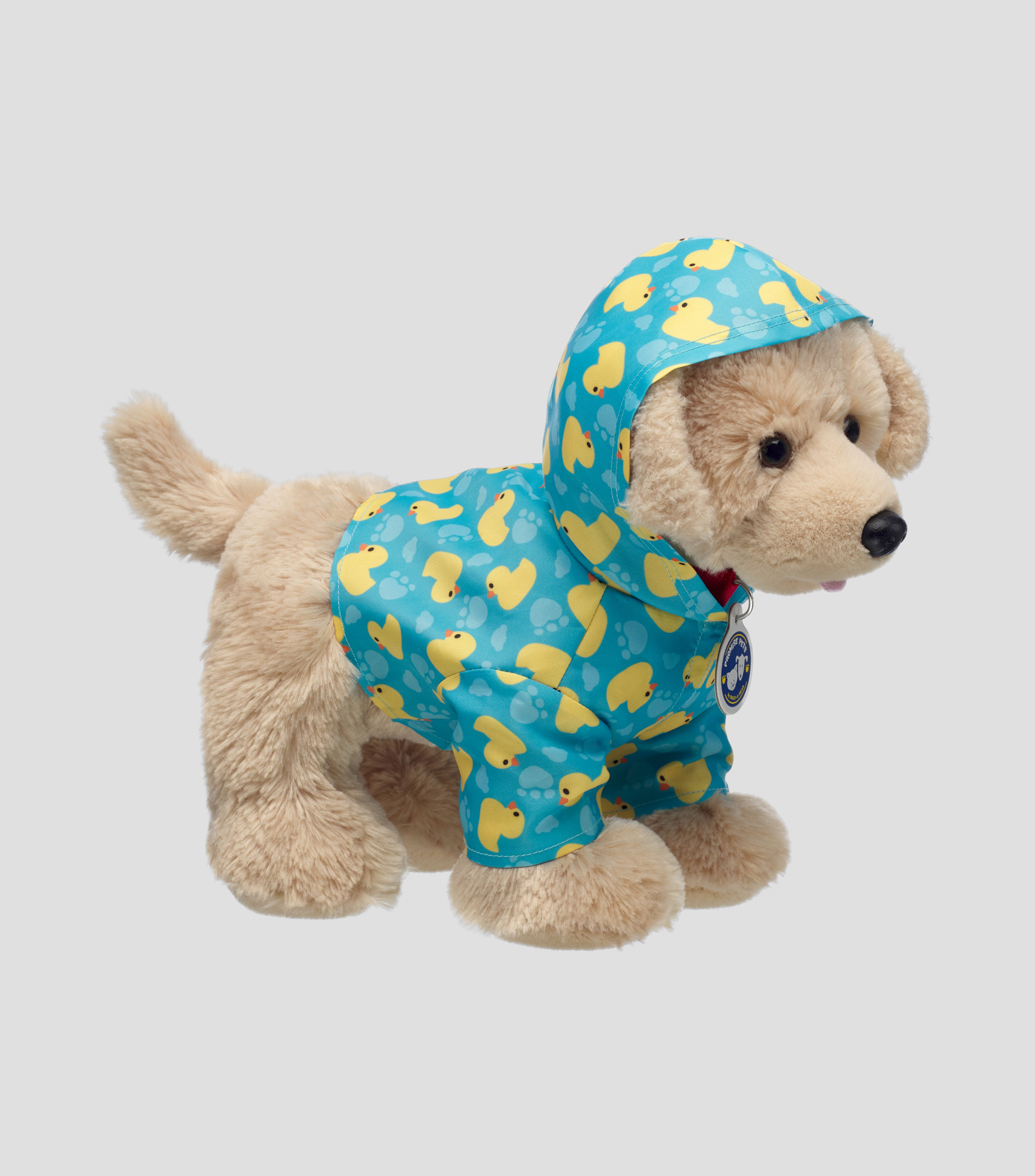 Impermeable azul para peluche