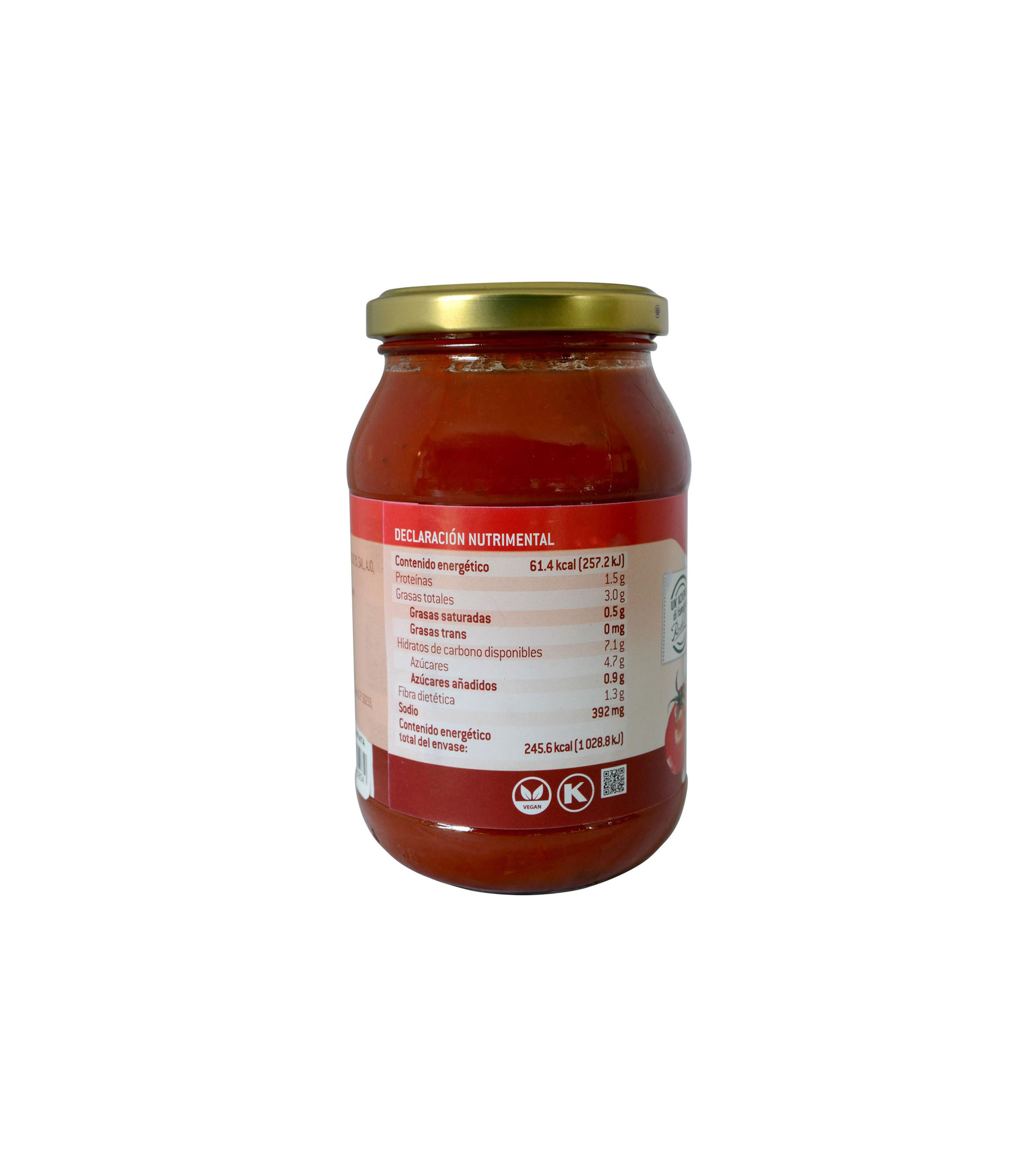 Salsa De Tomate Chile Arrabbiata, 400 gr