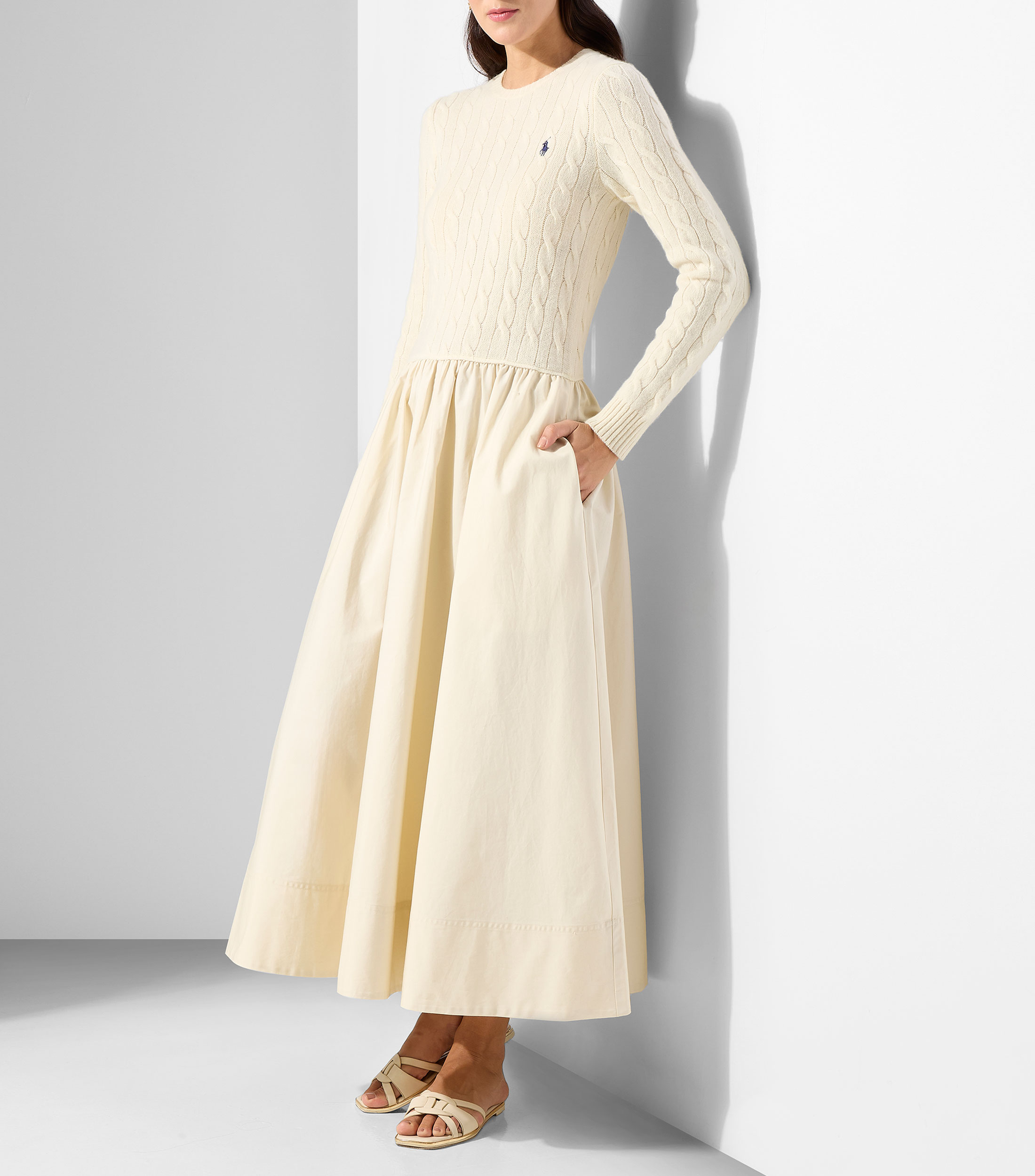 Vestido midi manga larga fantasía Mujer