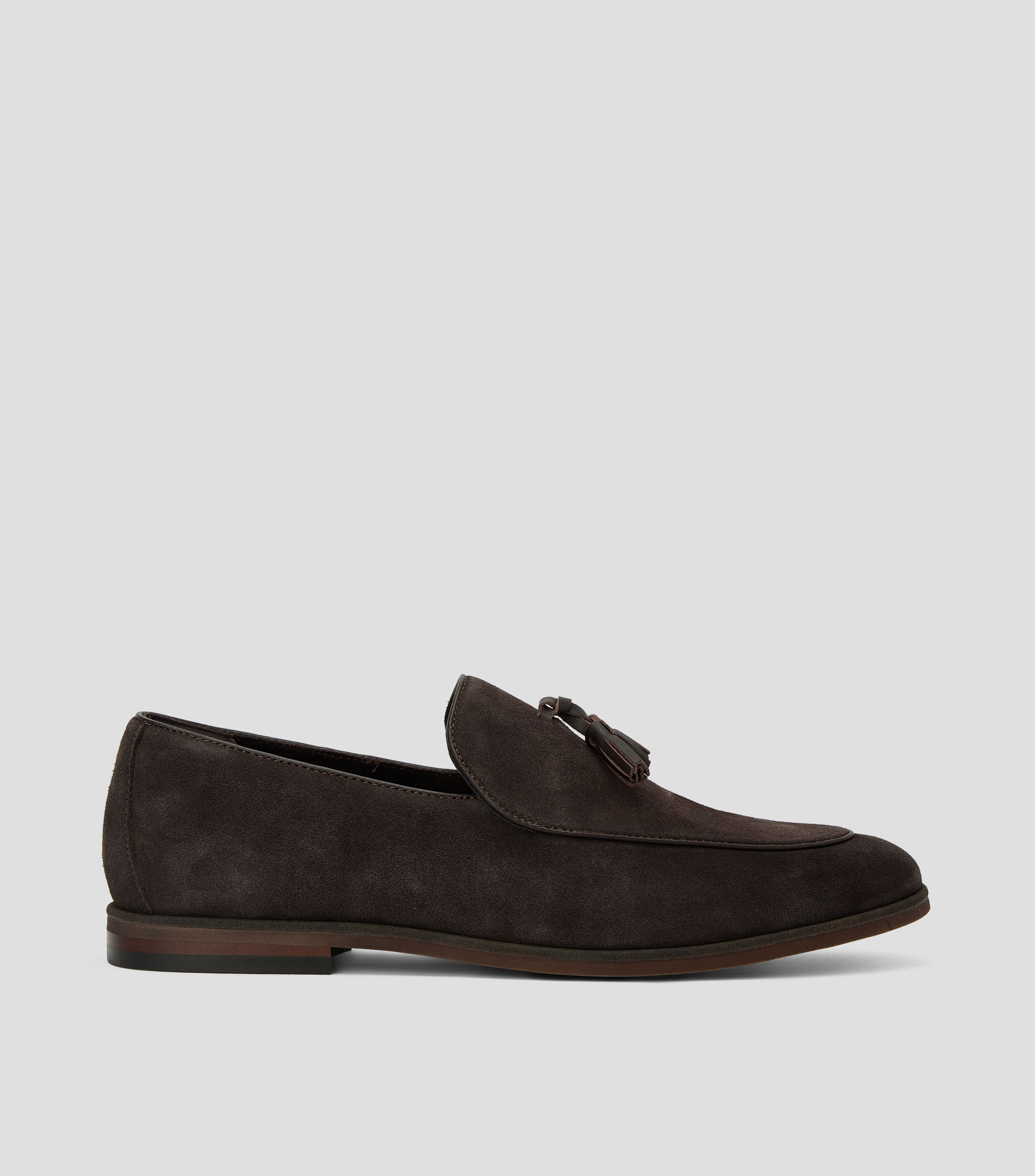 Mocasines en piel con borlas Hombre