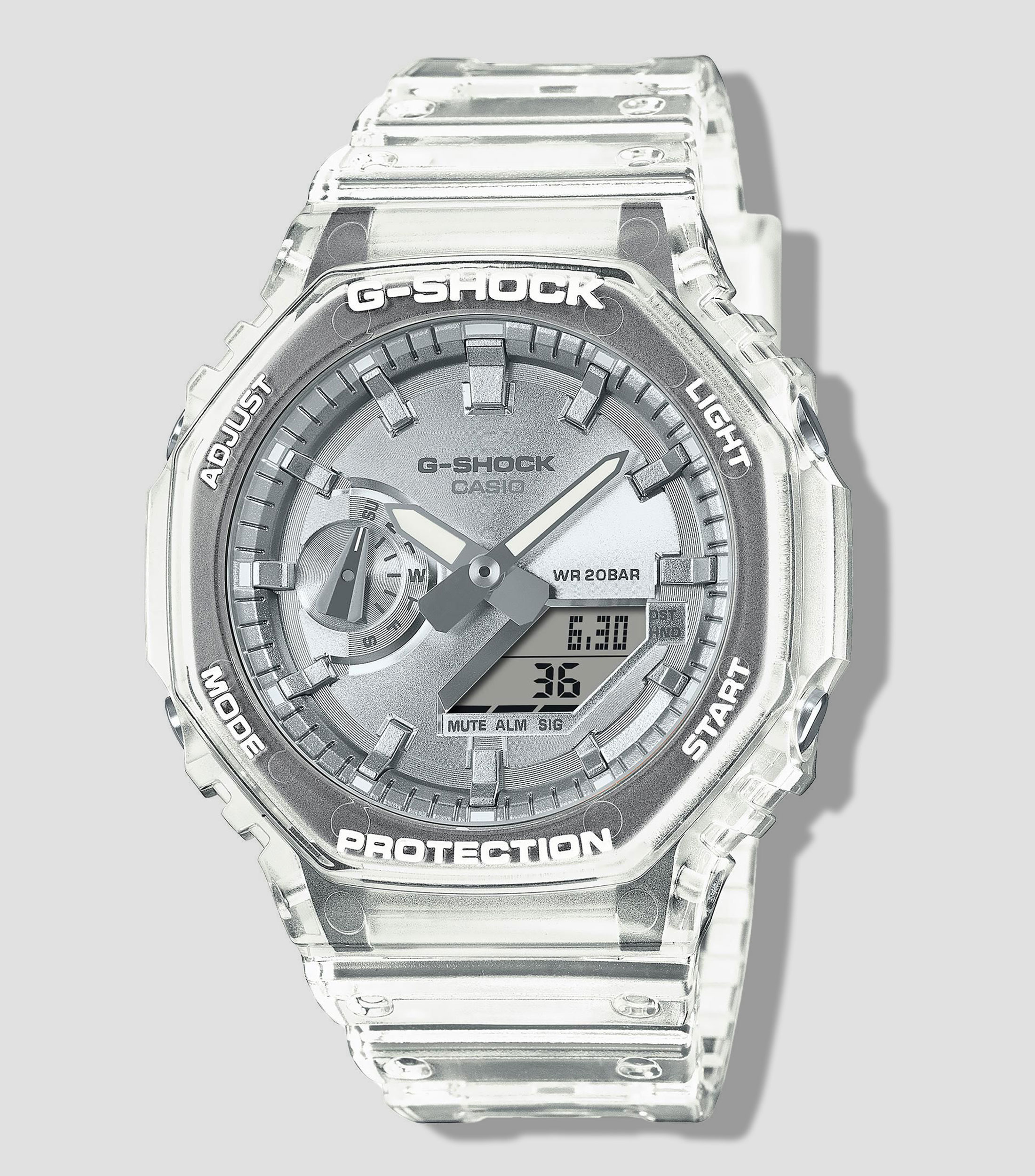 Reloj para Hombre Bright Metallic Deportivo Transparente
