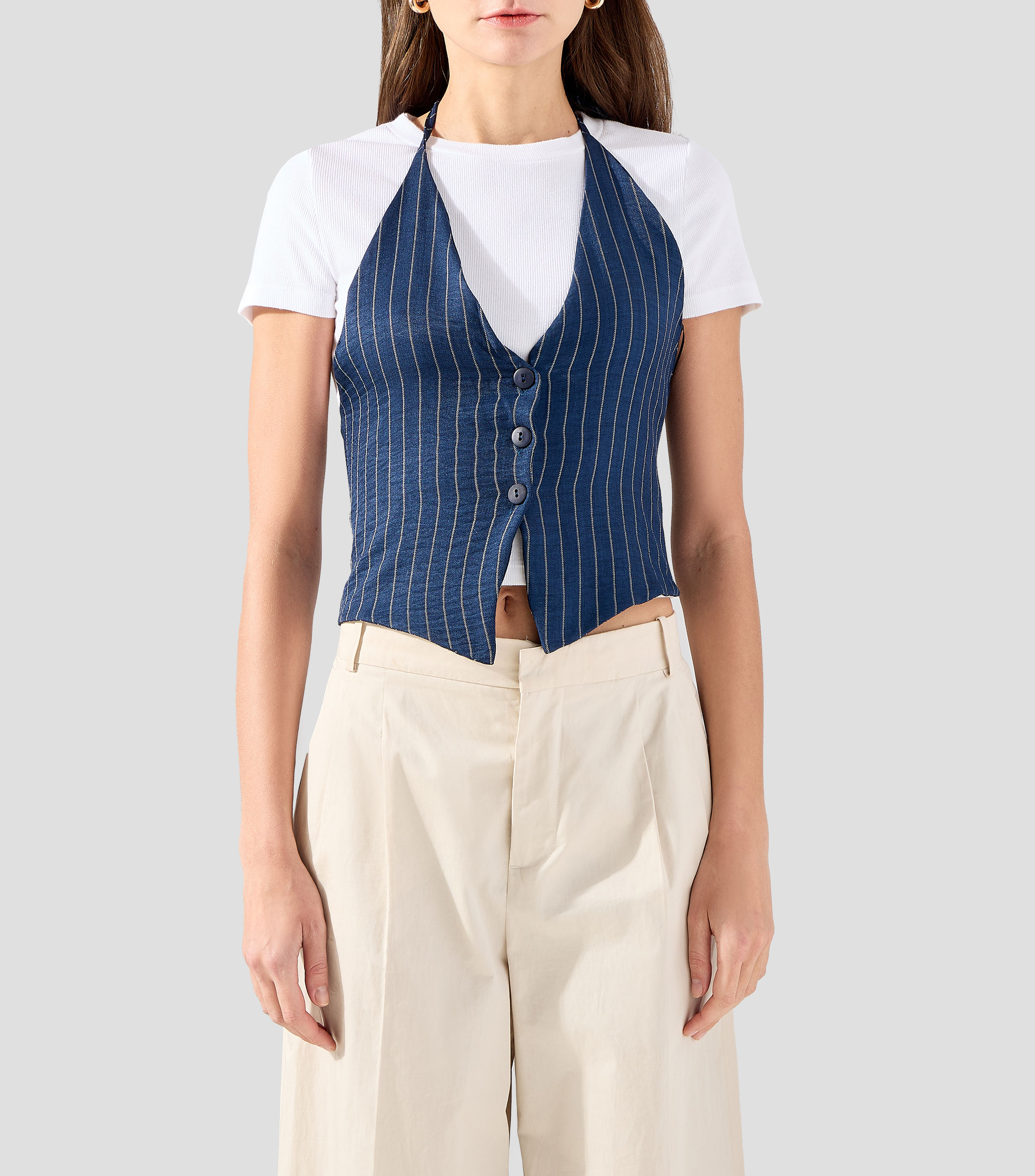 Chaleco Halter Mujer