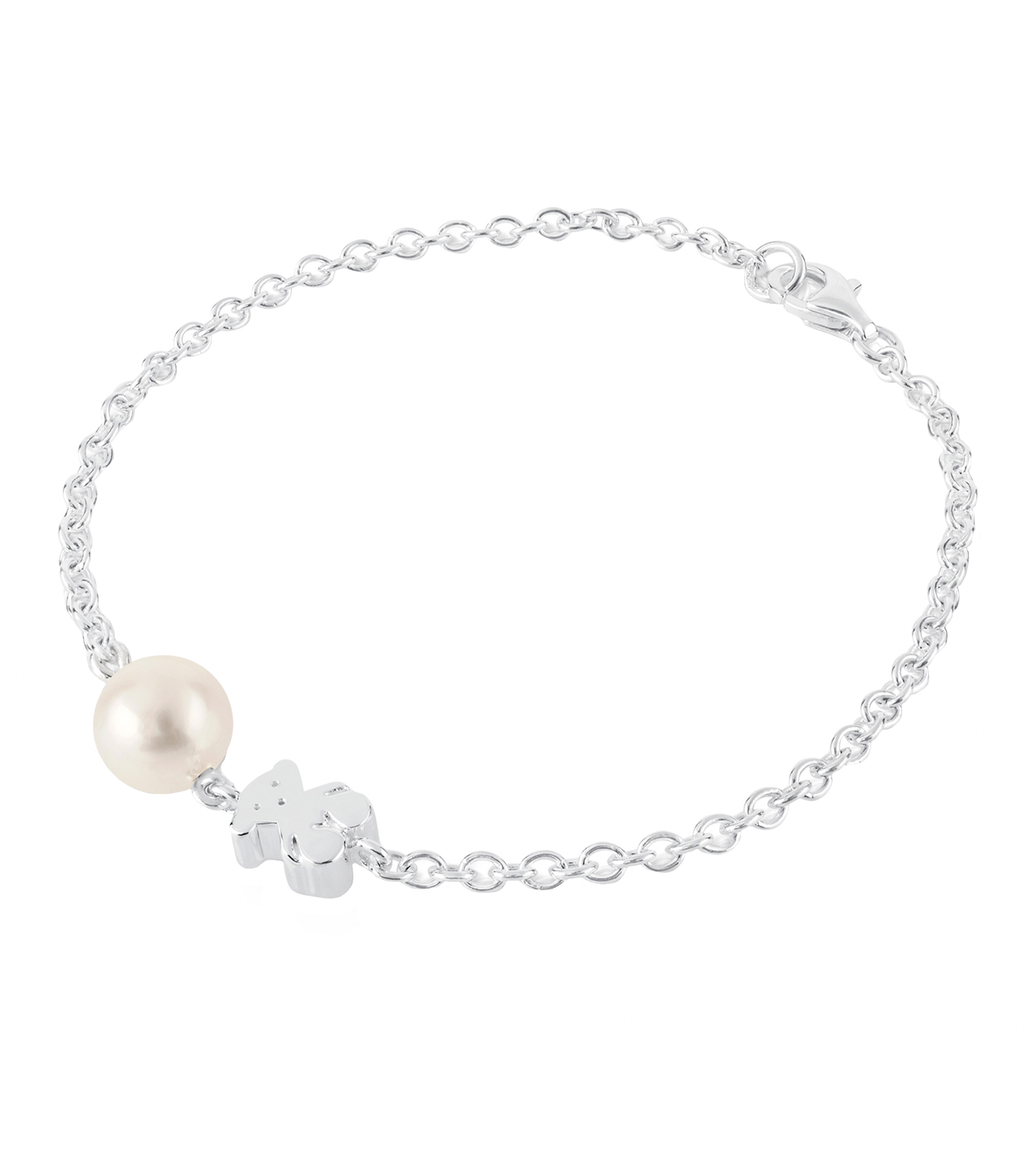 Pulsera Sweet Dolls en plata con perla cultivada Mujer