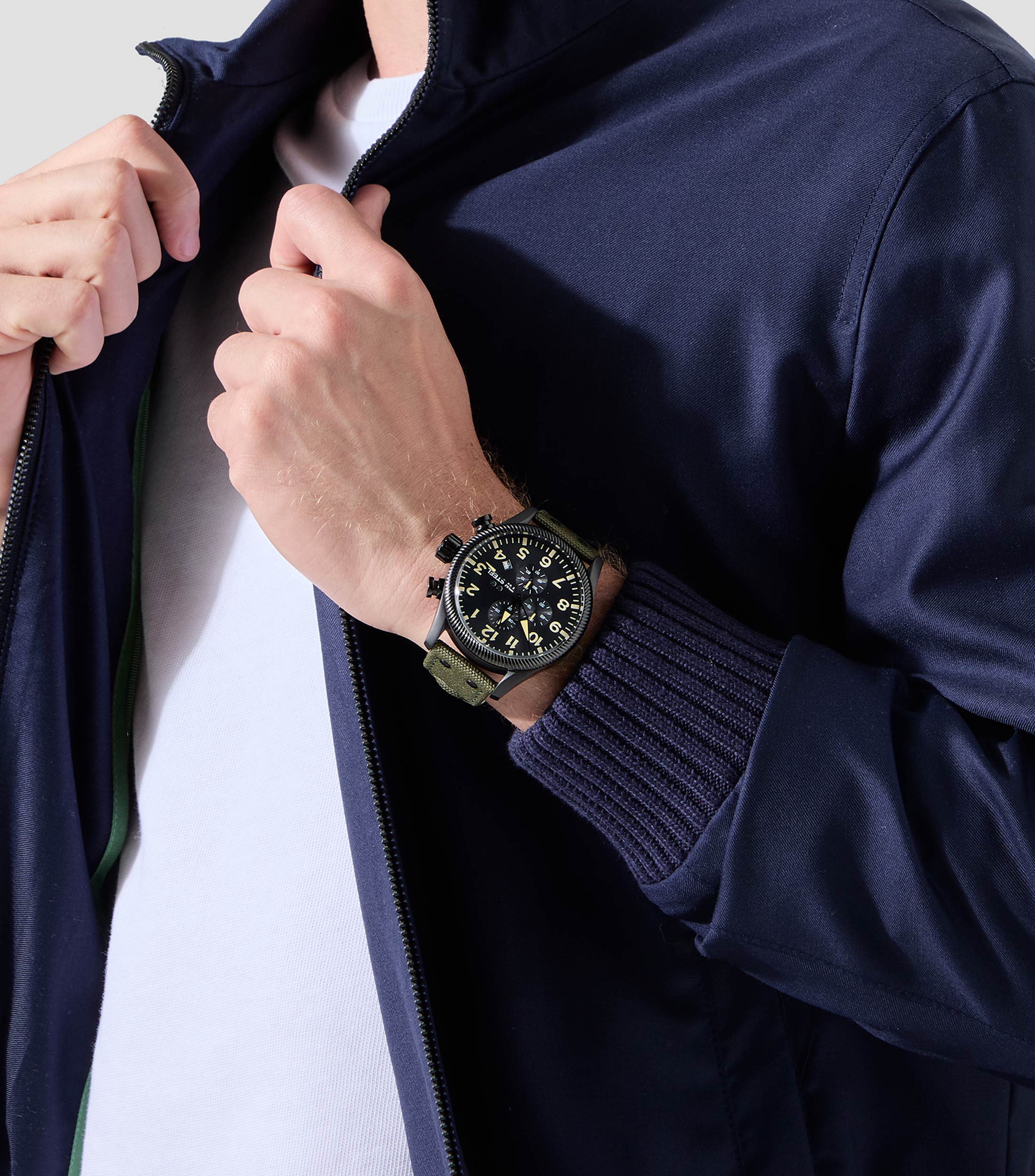 Reloj para Hombre Volante Casual, Negro