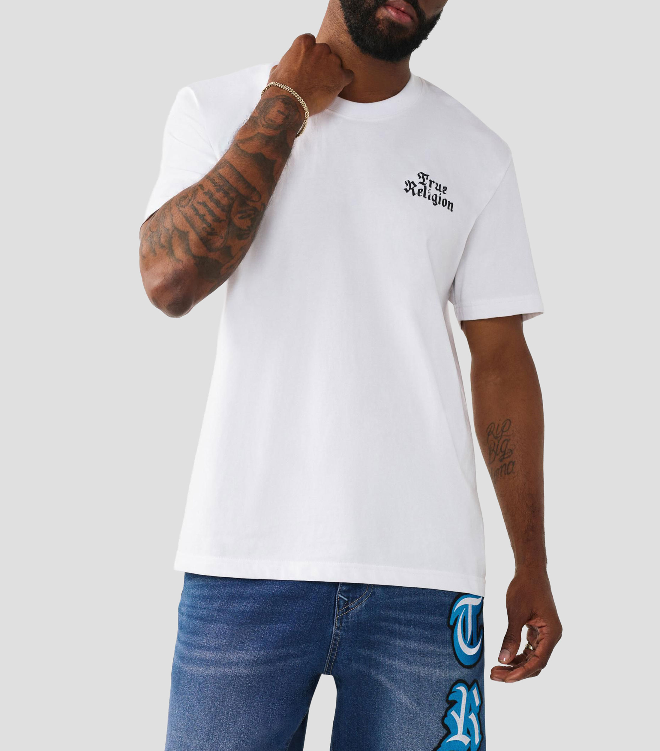 Playera cuello redondo manga corta lisa Hombre