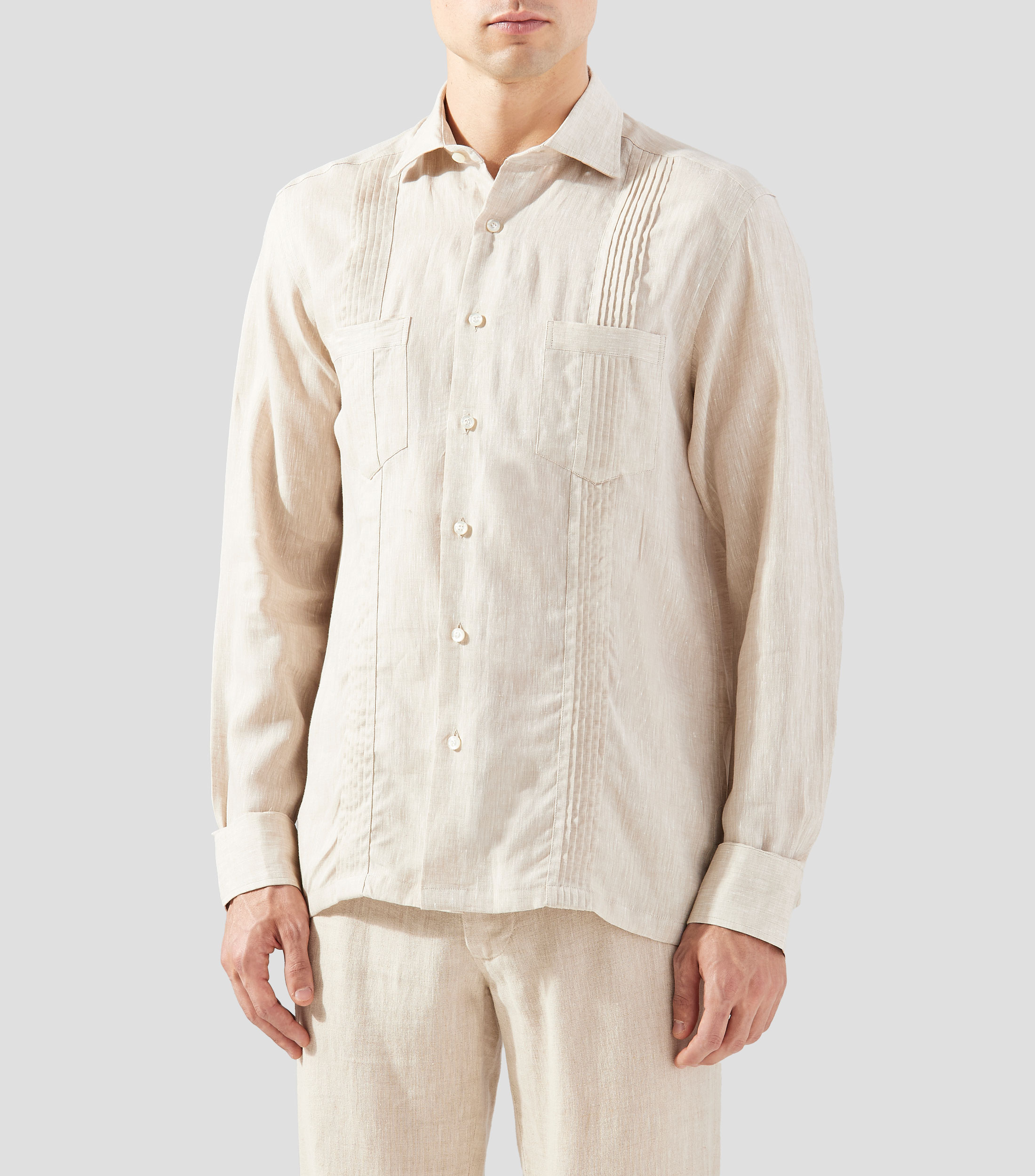 Guayabera Manga Larga Hombre